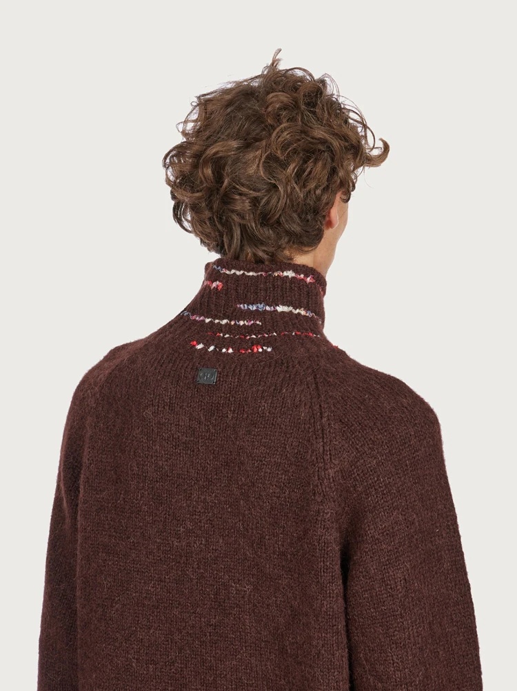 TURTLENECK SWEATER WITH INLAYS - 5