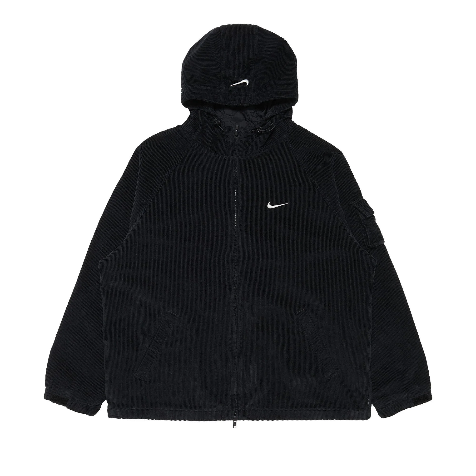 Supreme x Nike Arc Corduroy Hooded Jacket 'Black' - 1