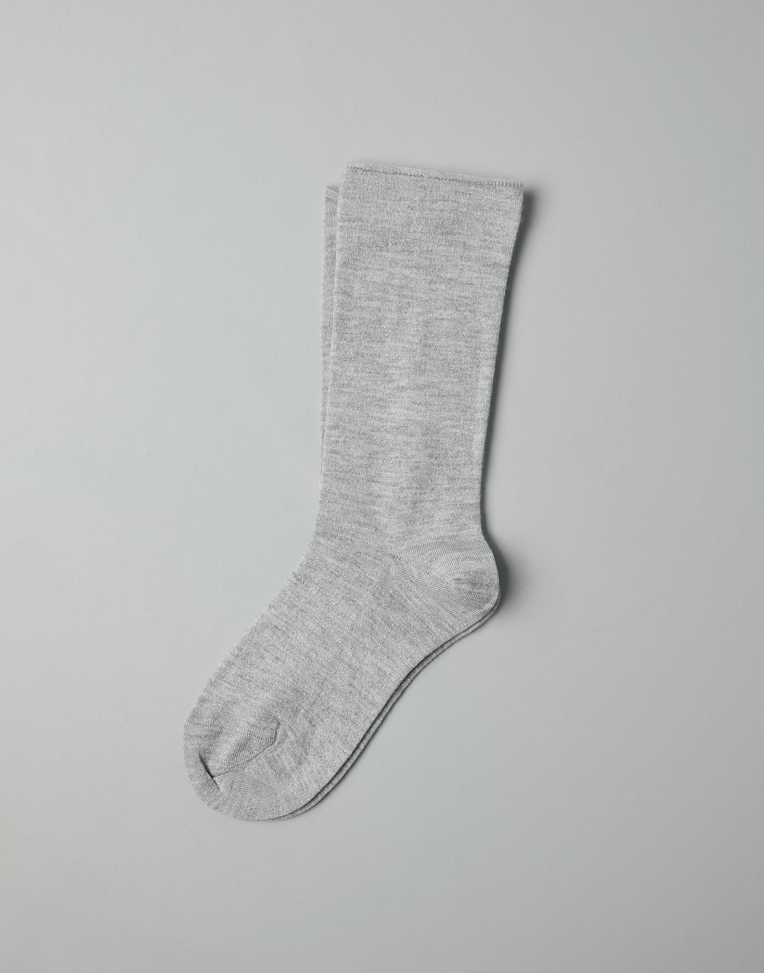Cashmere and silk sparkling knit socks - 1