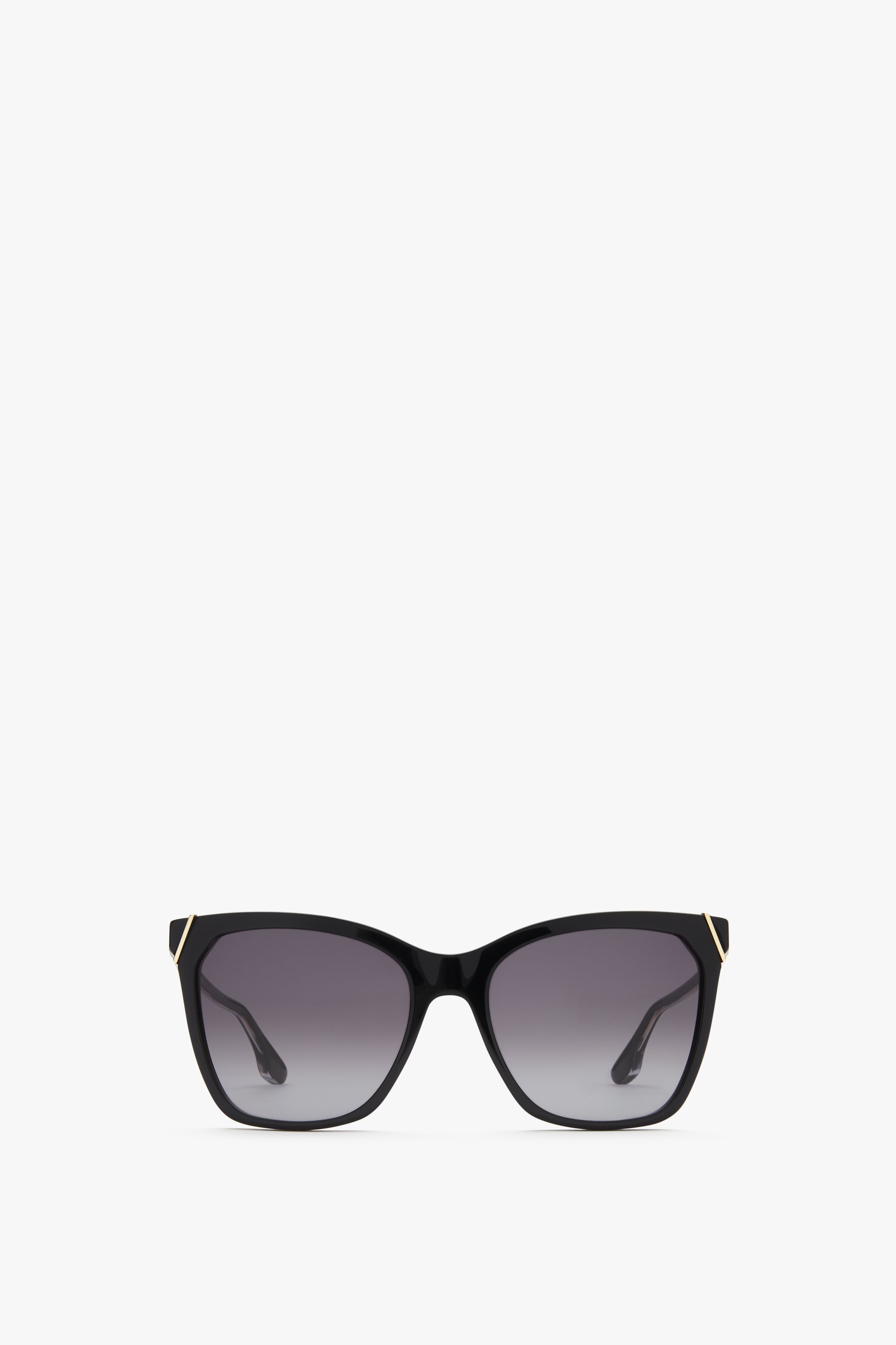 Squared Cat Eye Sunglasses in Black-Grey - 1