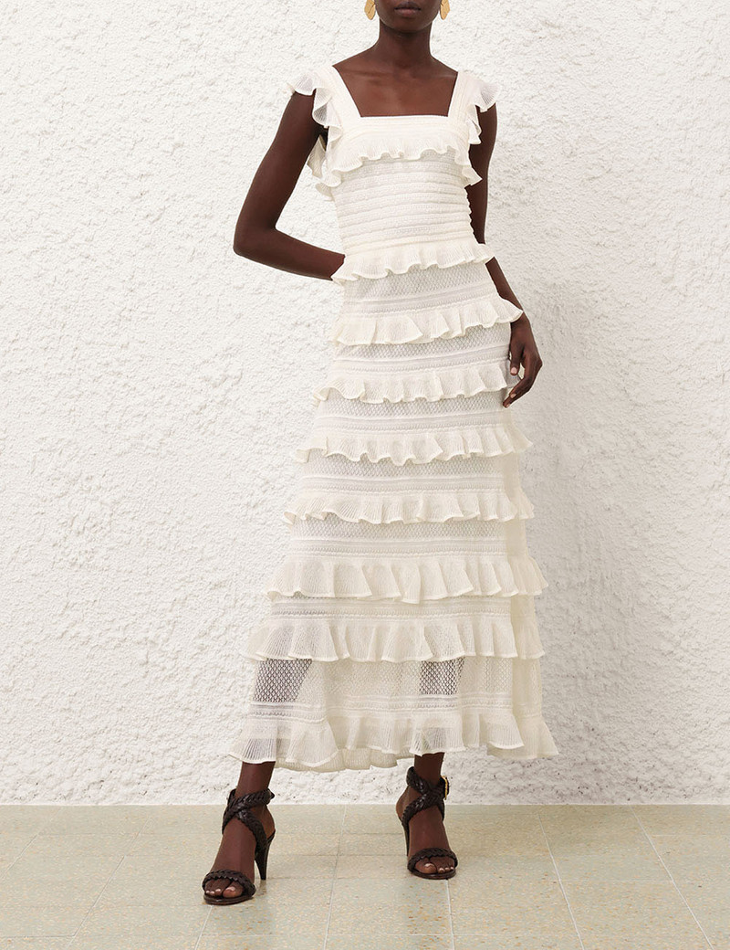 Zimmermann HYPNOTIC LACE FRILL SKIRT outlook