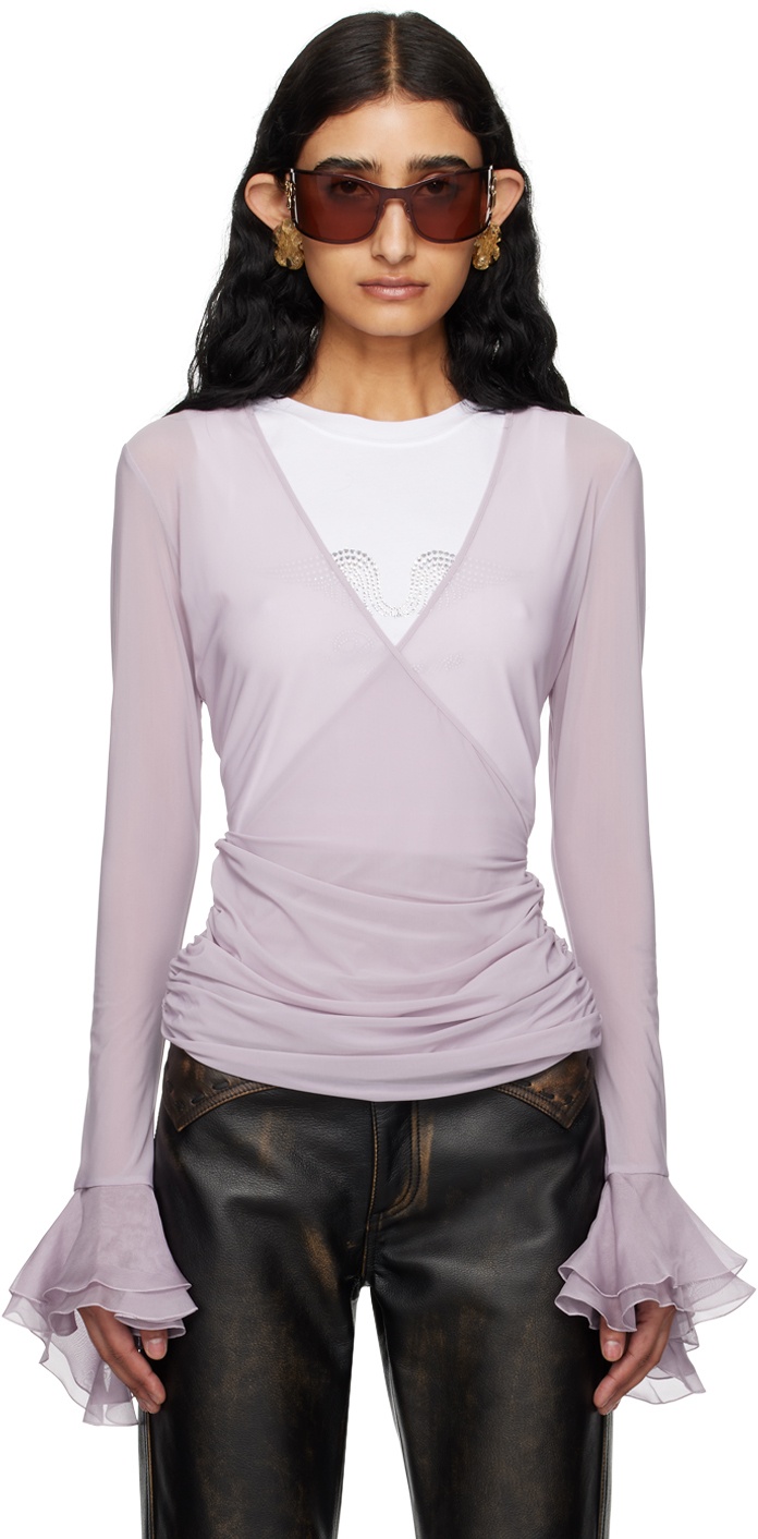 Purple Ruffle Top - 2