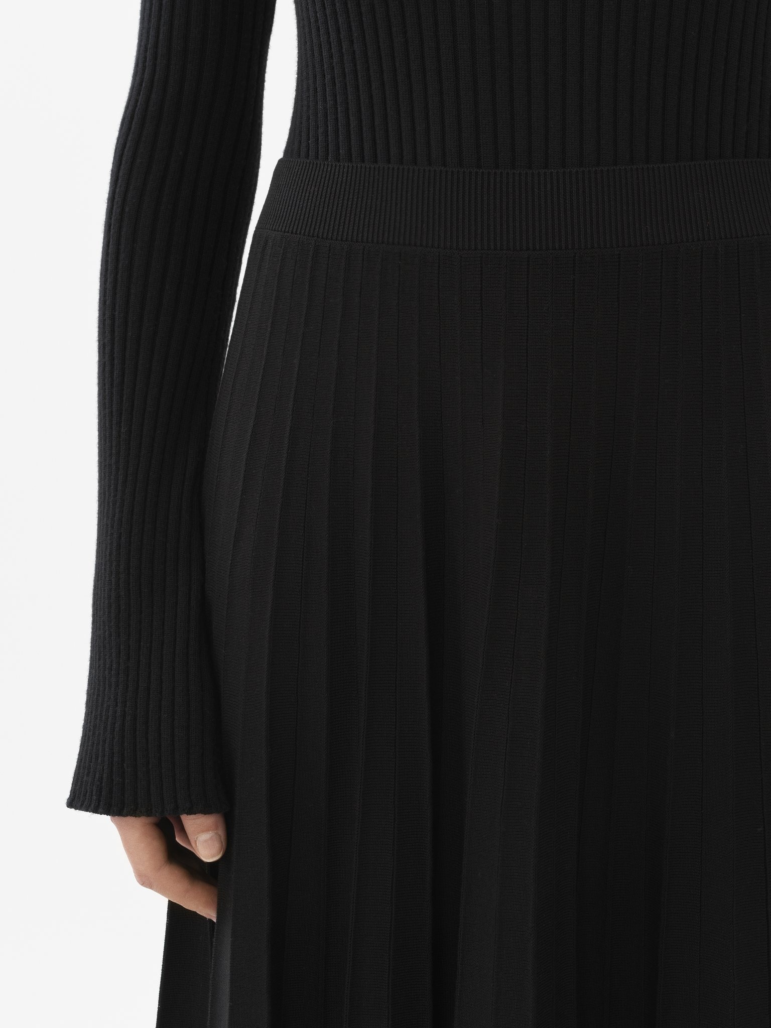 PLEATED MID-LENGTH SKIRT - 6