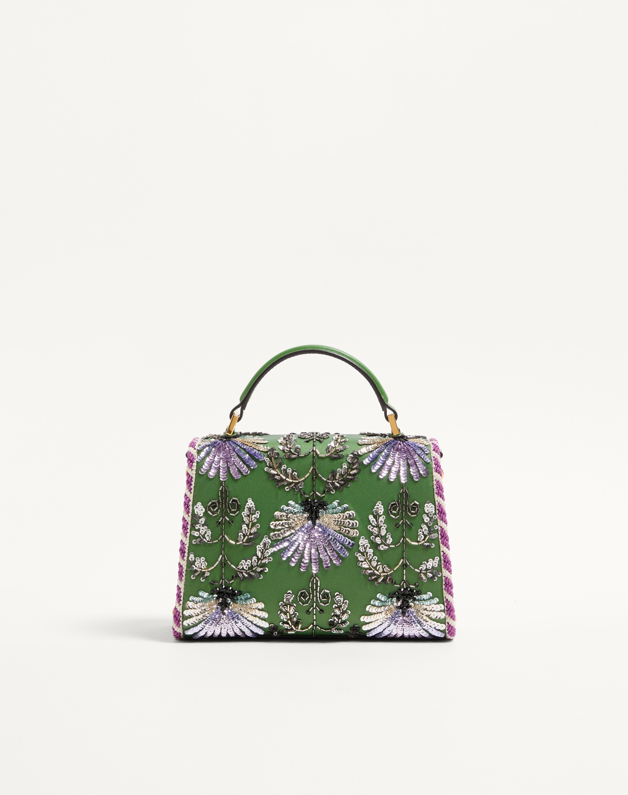VALENTINO GARAVANI VSLING MINI EMBROIDERED HANDBAG WITH JEWEL LOGO - 5