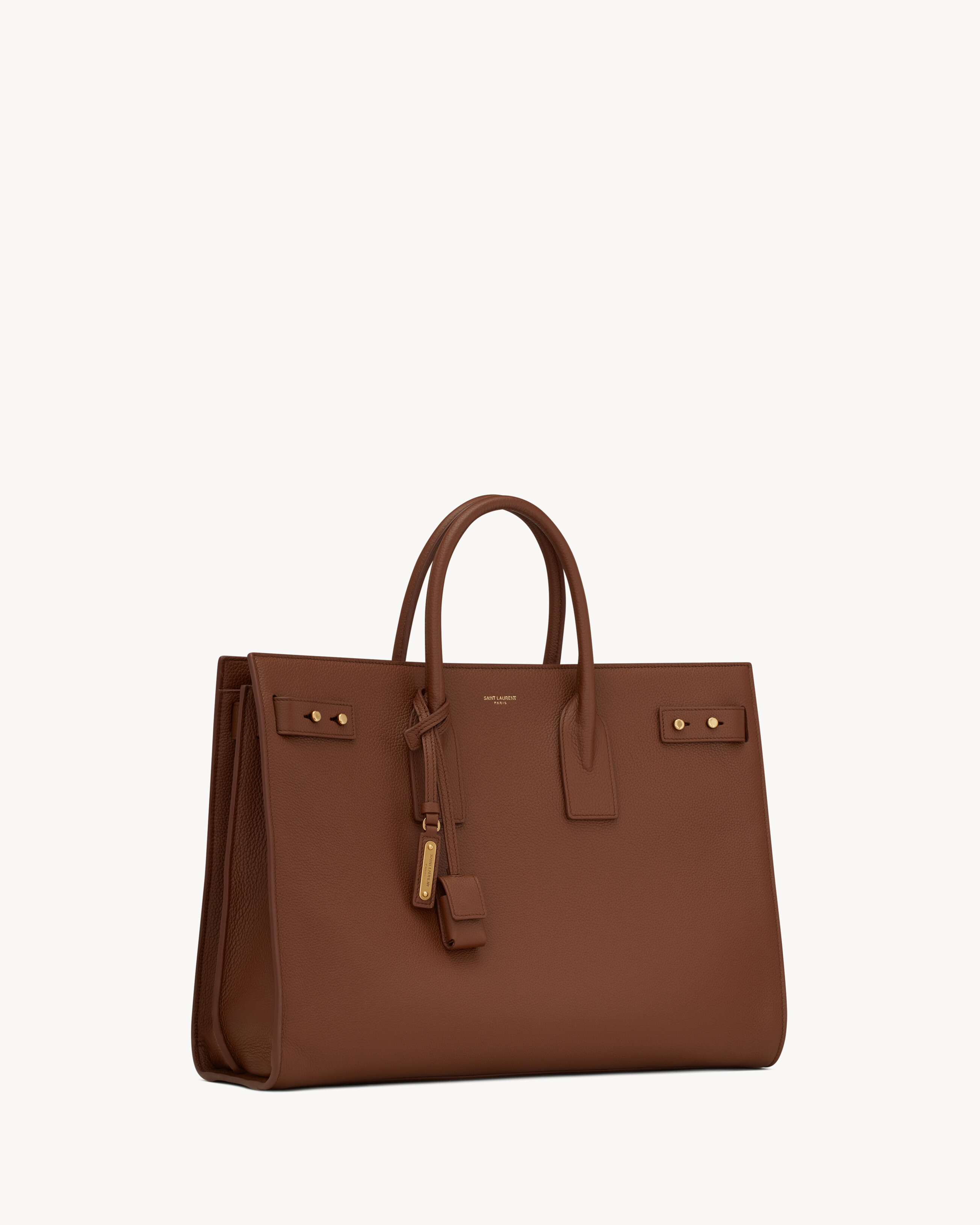 SAC DE JOUR THIN LARGE BAG IN GRAINED LEATHER - 3
