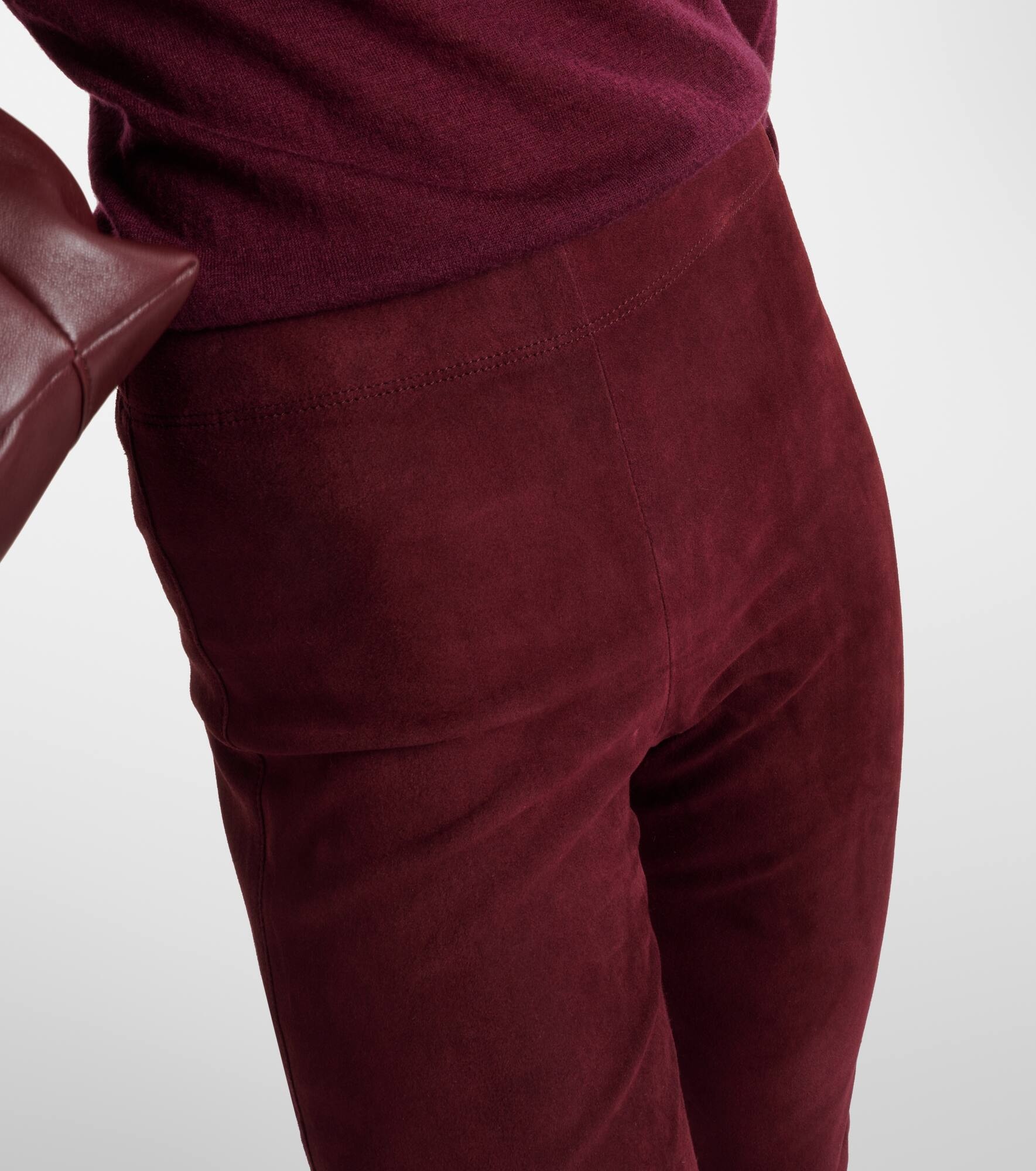 Suede leggings - 4