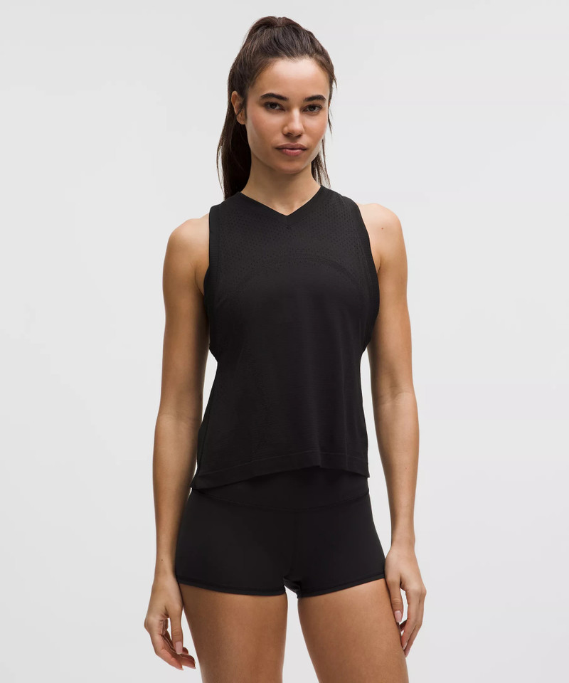 Swiftly Open-Hole V-Neck Tank Top 1
