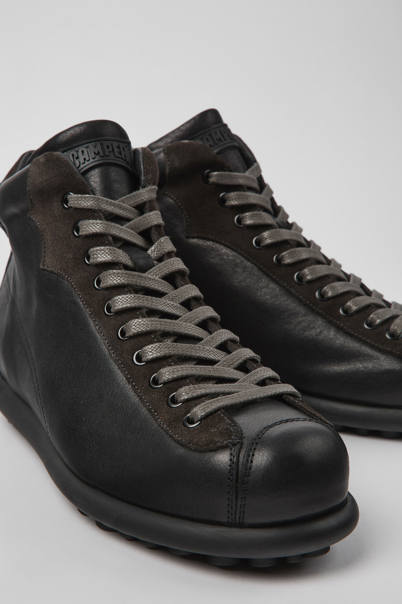 Multicolor Vegetable Tanned Leather Ankle Boots for Men. 2
