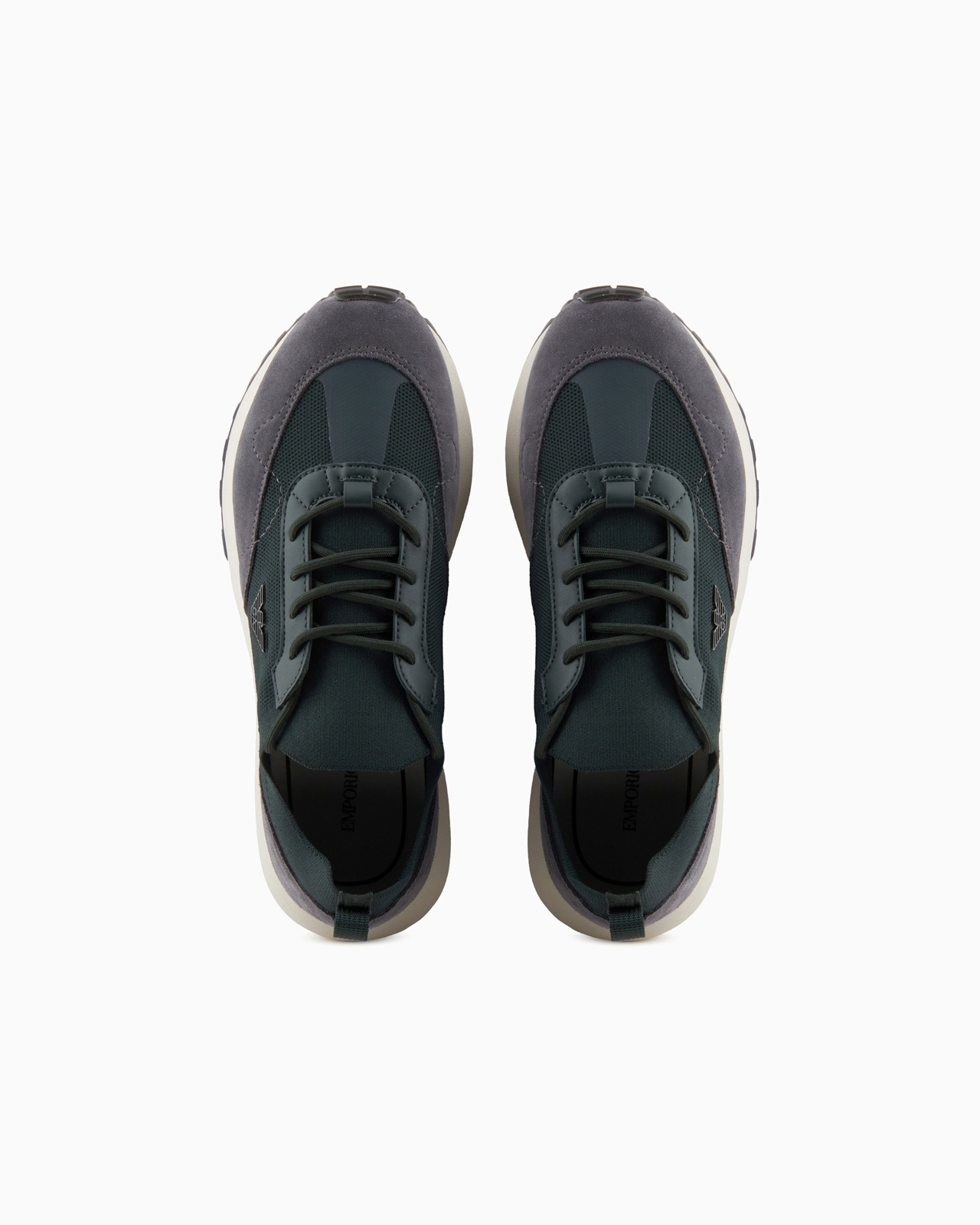 Knit sneakers with suede details - 3