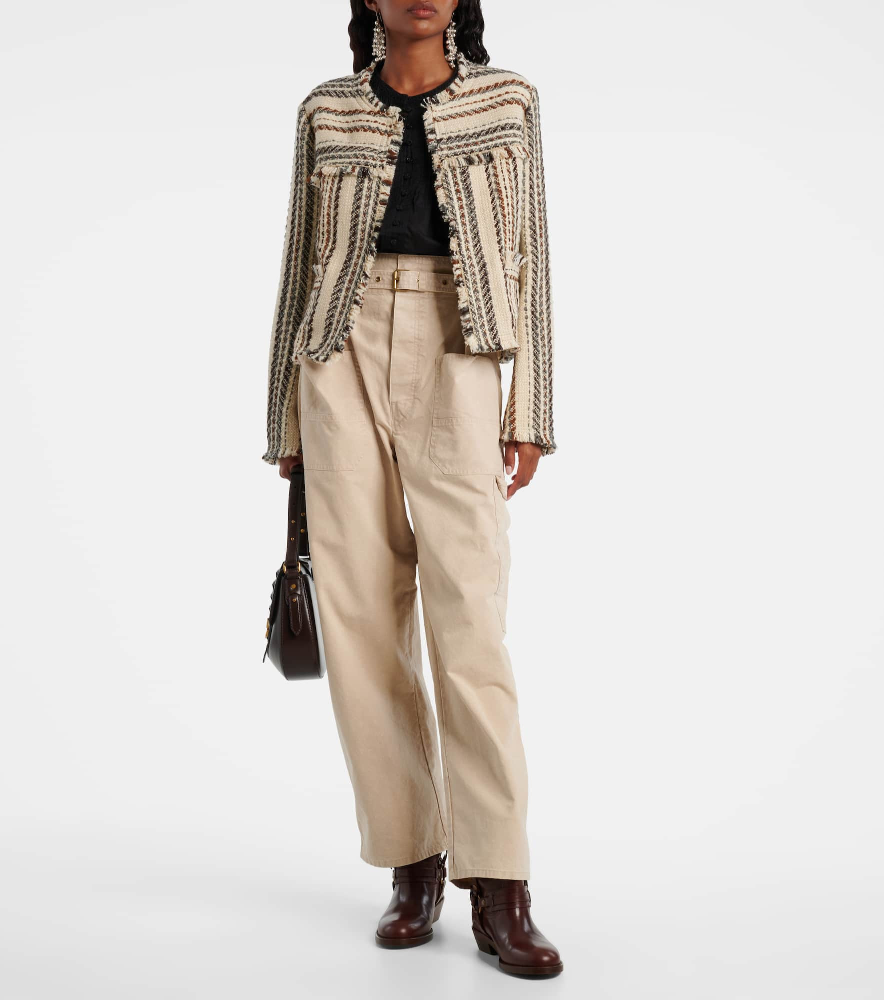 Izaria cotton and wool-blend jacket - 2