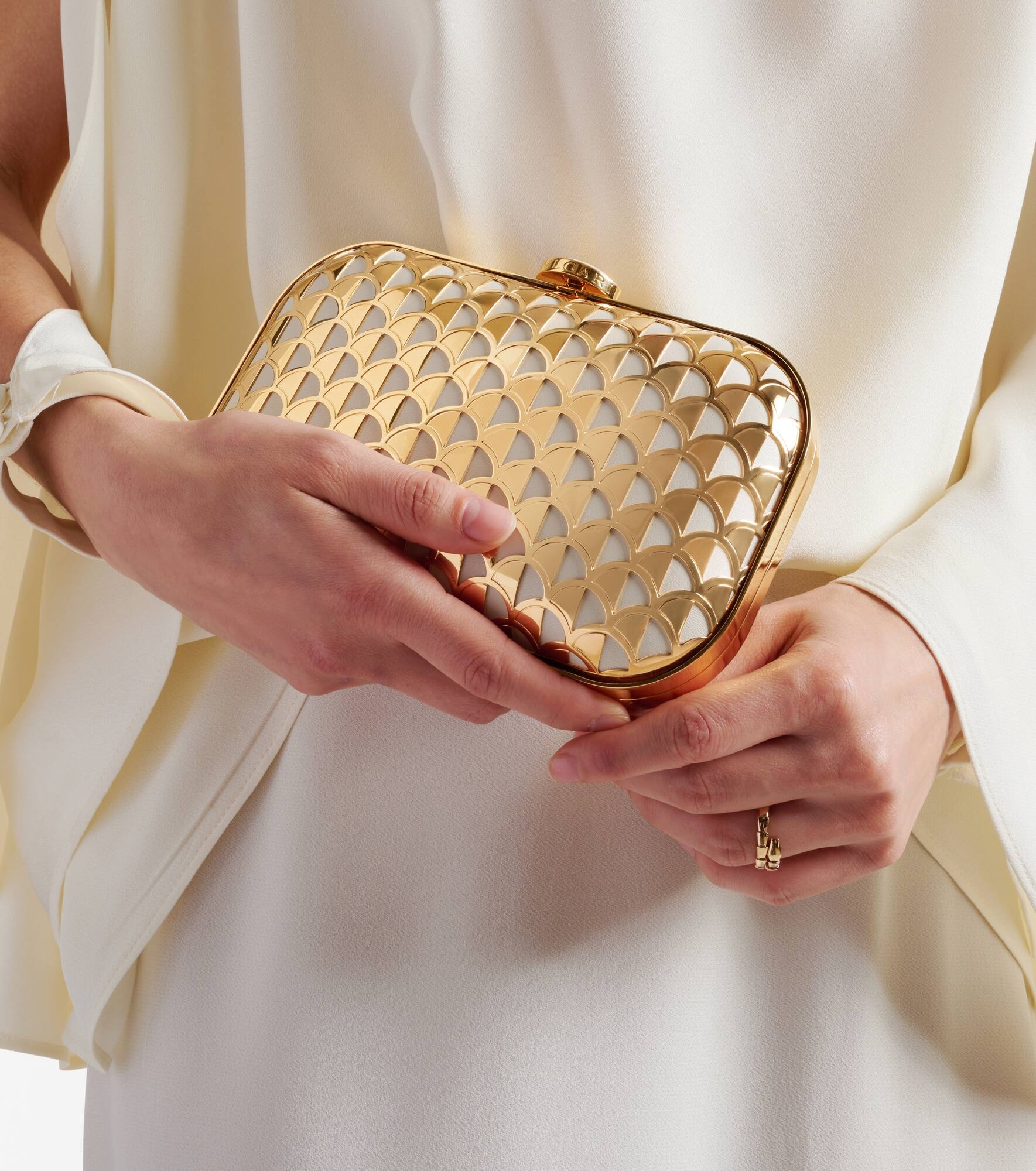 Calla gold-plated clutch - 2