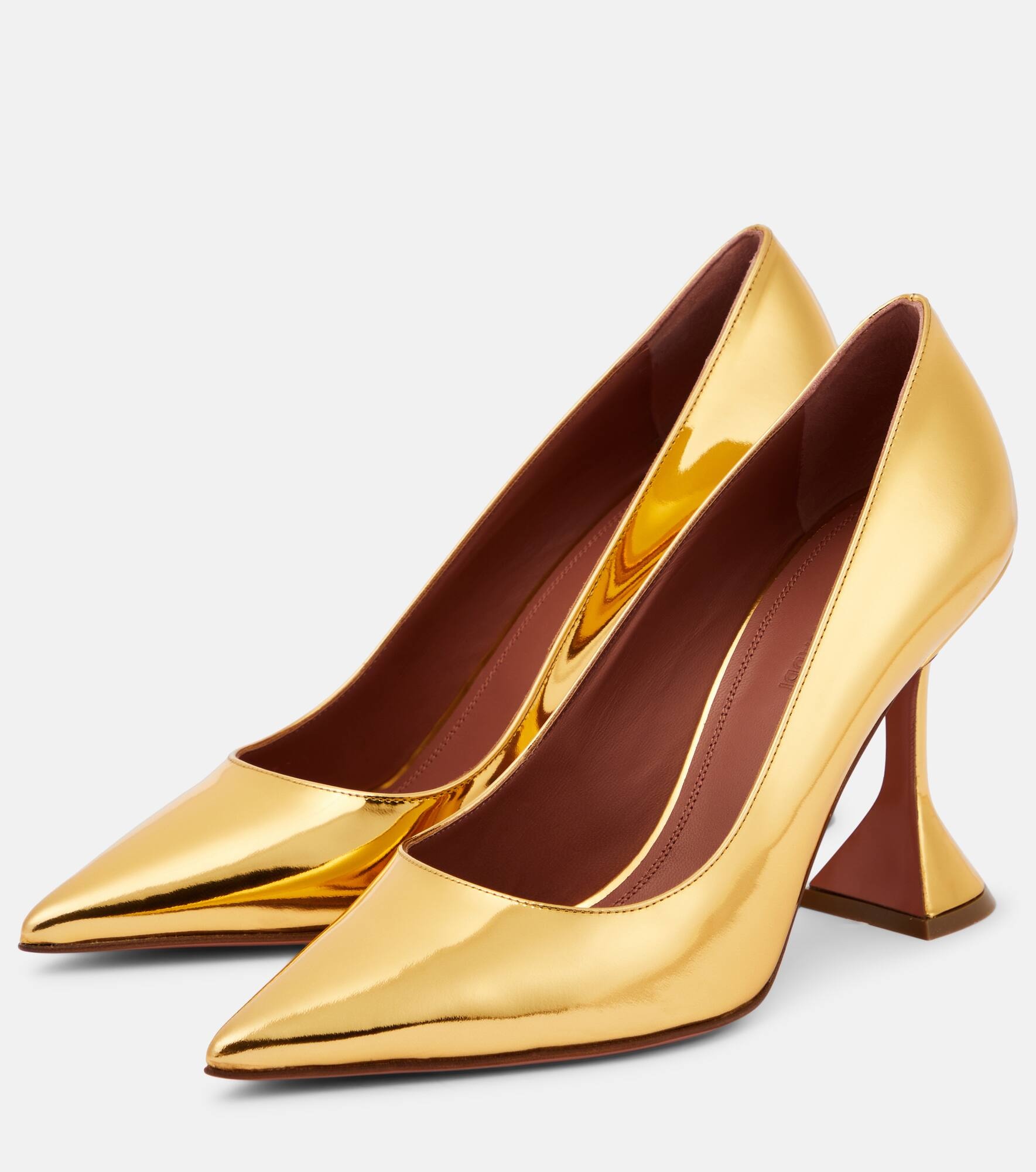 Ami mirrored leather pumps - 5