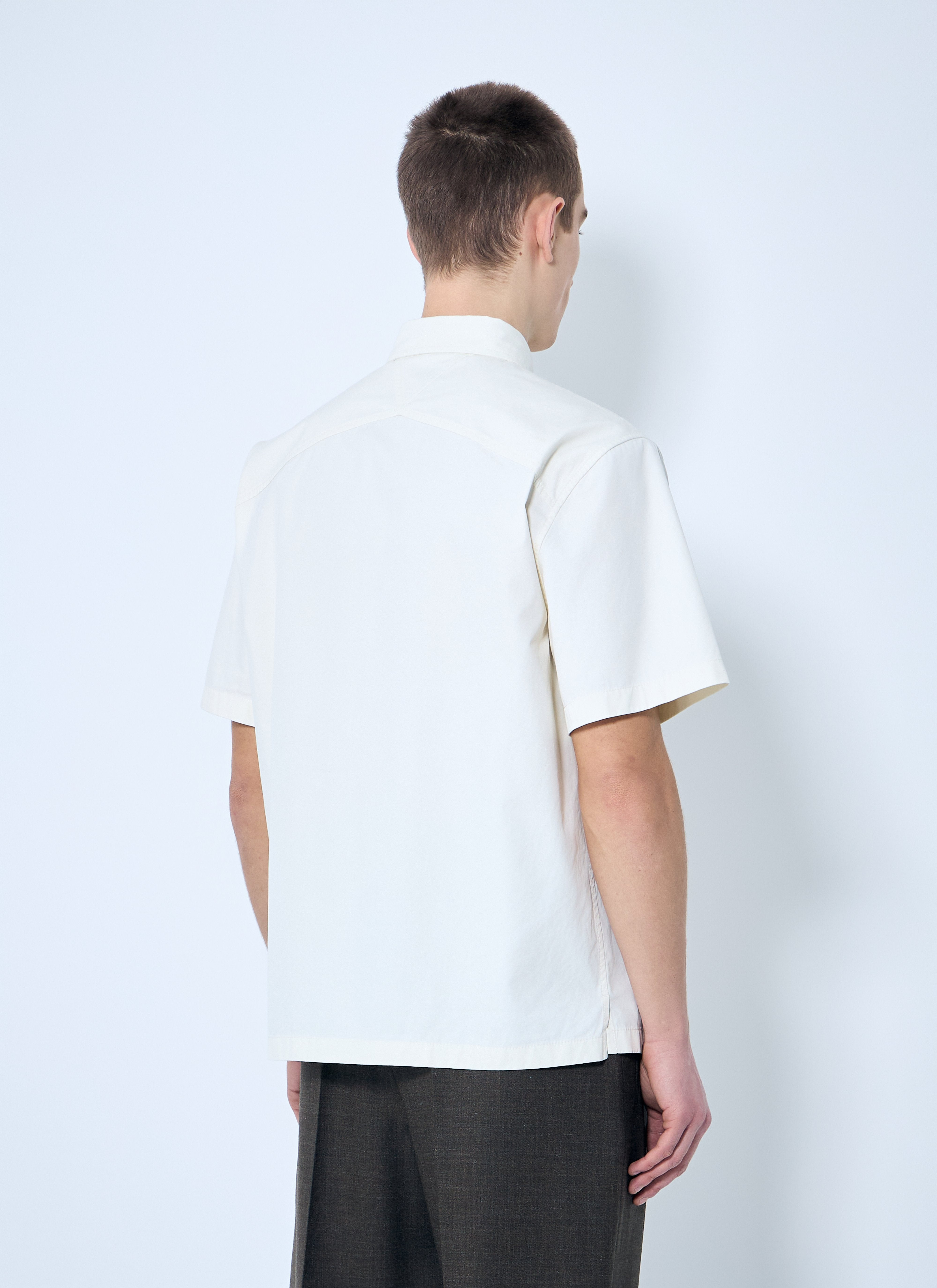 Bottega Veneta Men Light-Cotton Twill Shirt - 5