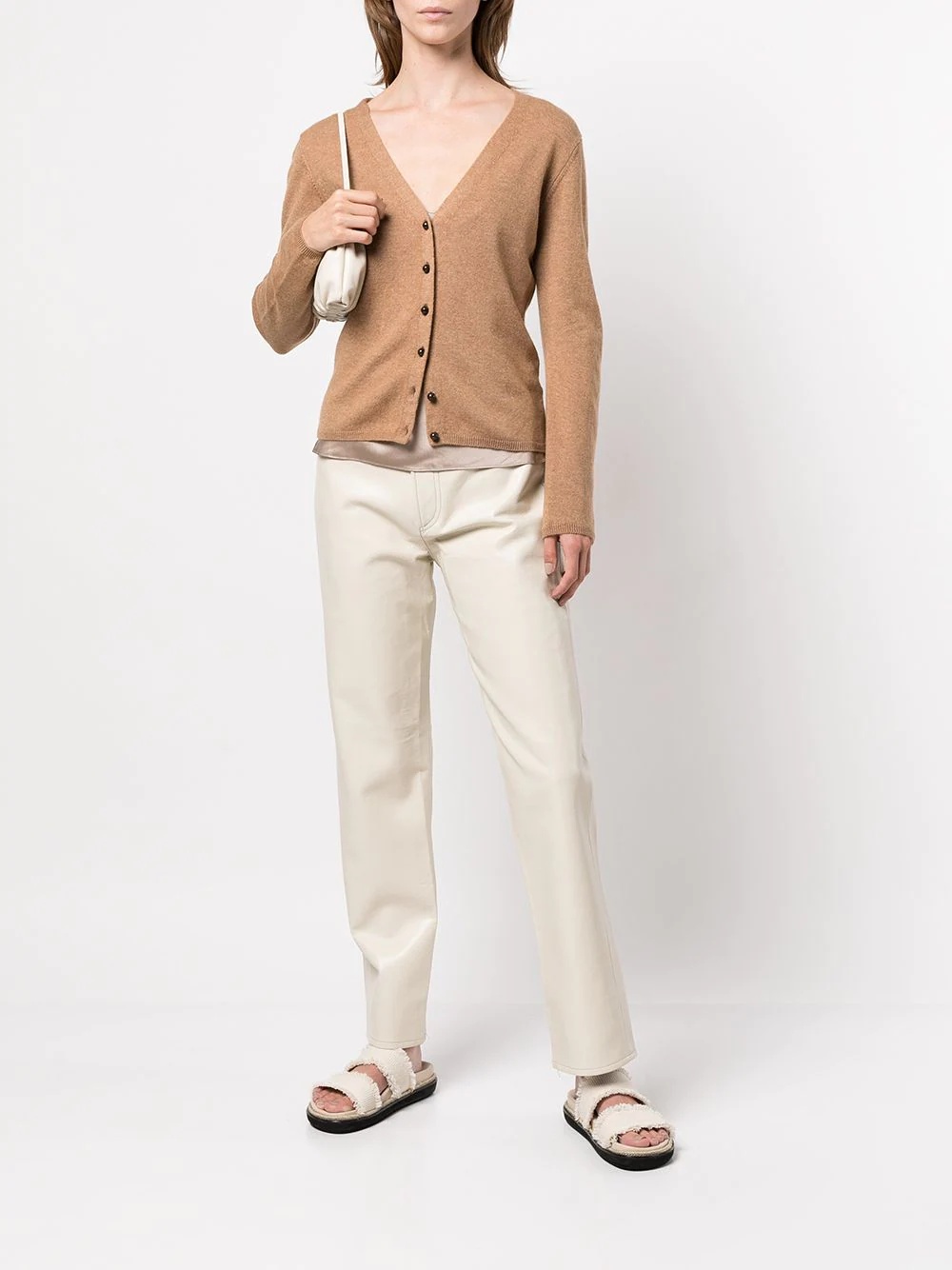 buttoned-up V-neck cardigan - 2