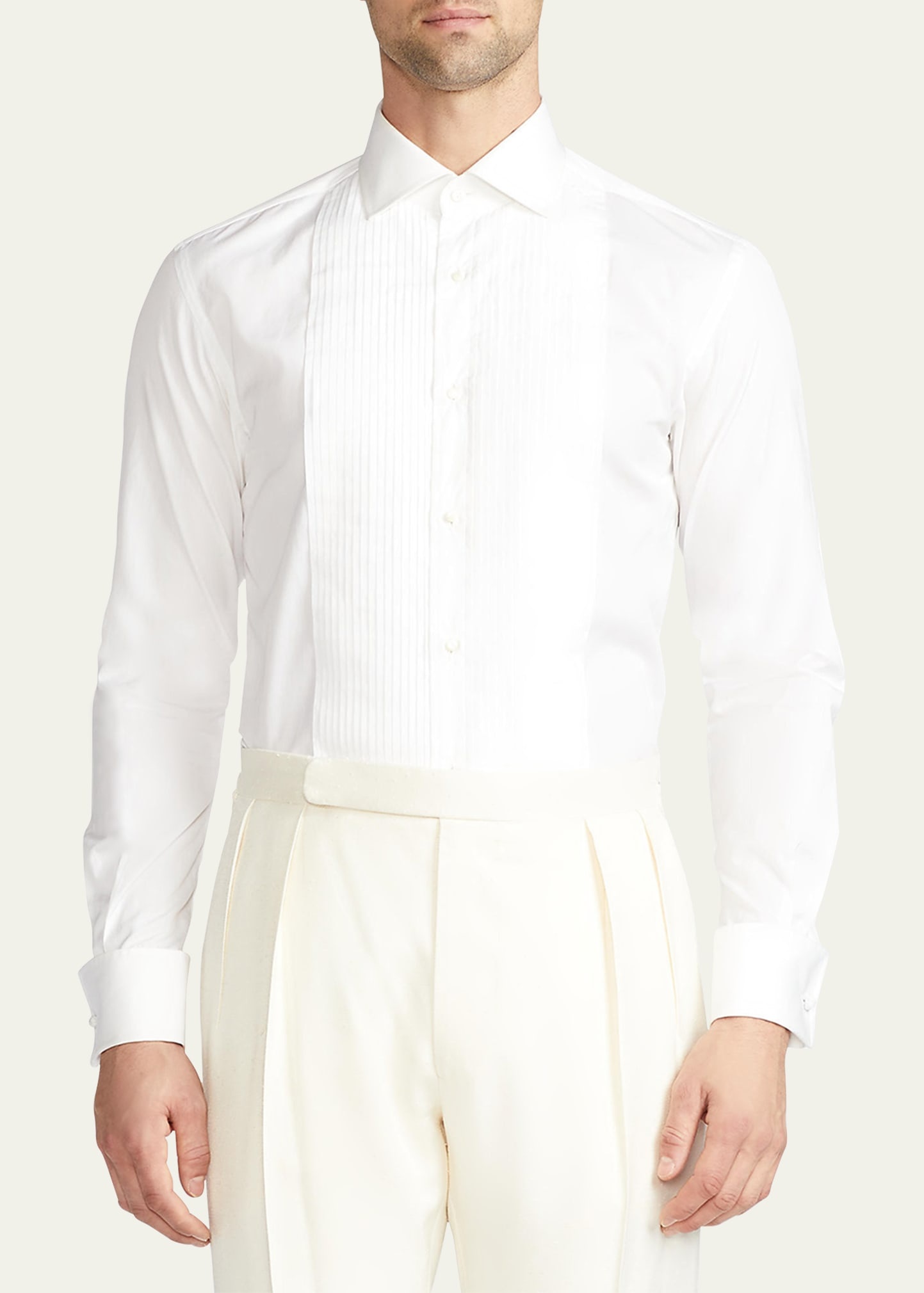 Solid Poplin Aston Pleated Formal Ds - 3
