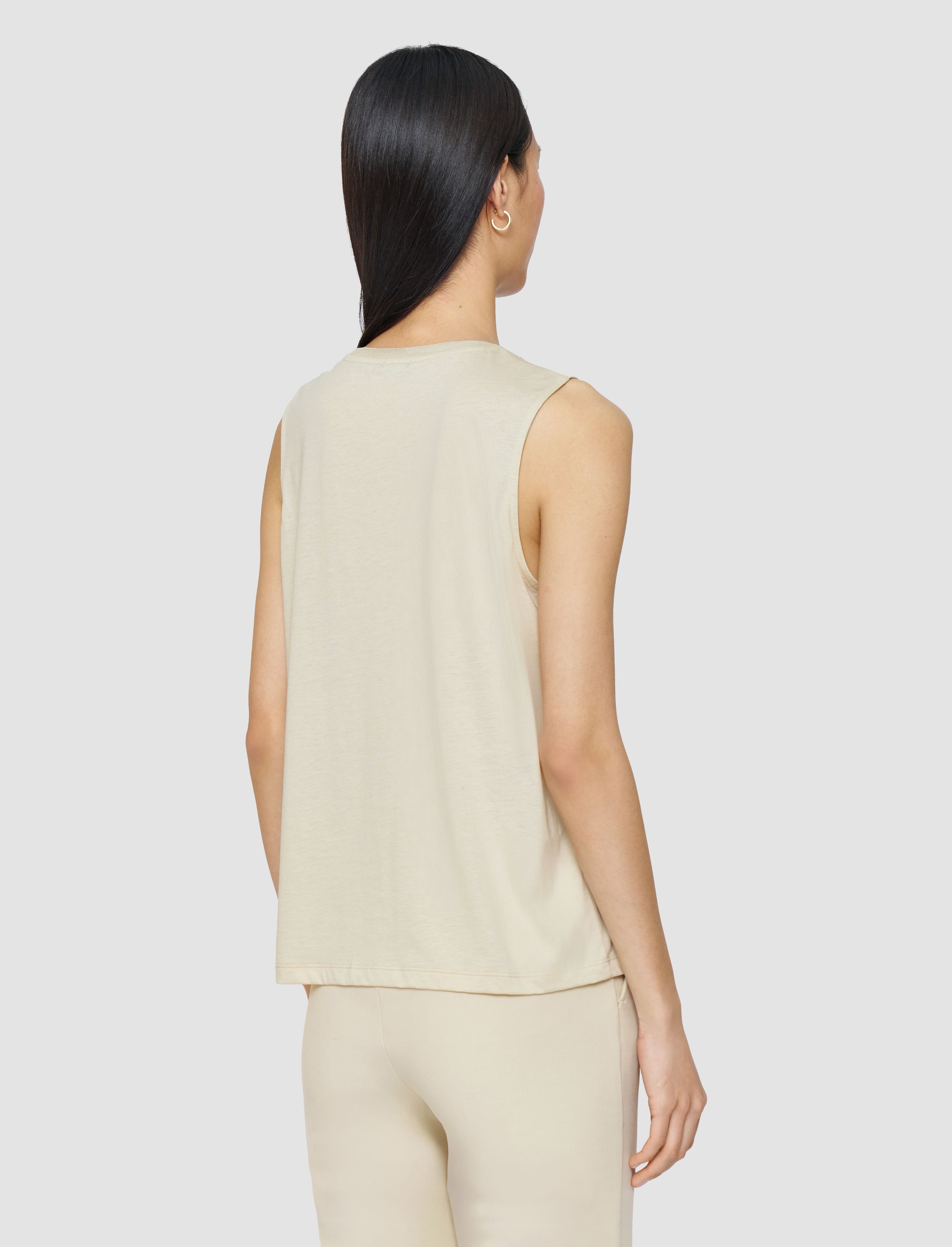 Cotton Silk Jersey Tank Top - 4
