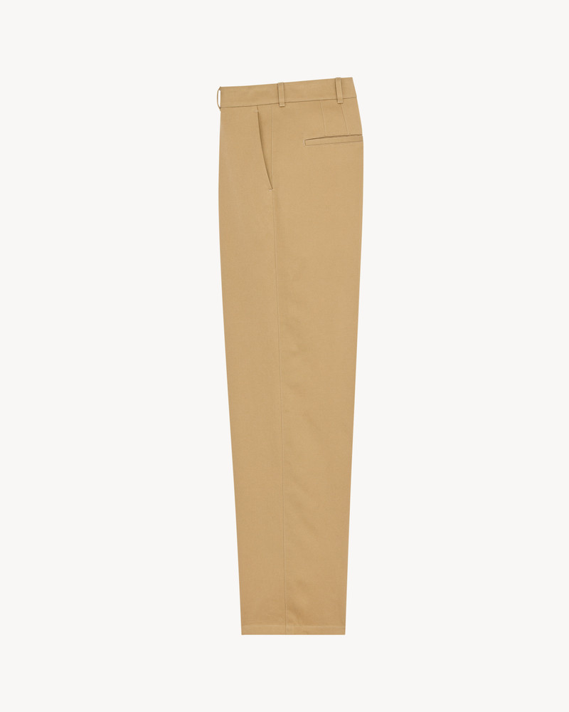 SAINT LAURENT CHINOS IN COTTON GABARDINE outlook