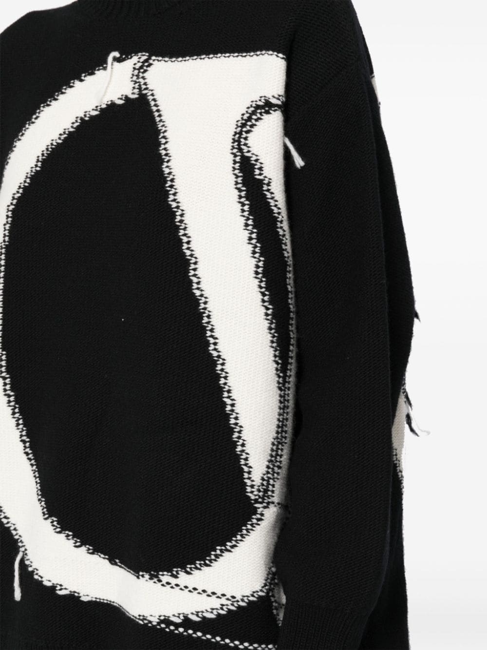 maxi logo turtleneck sweater - 5