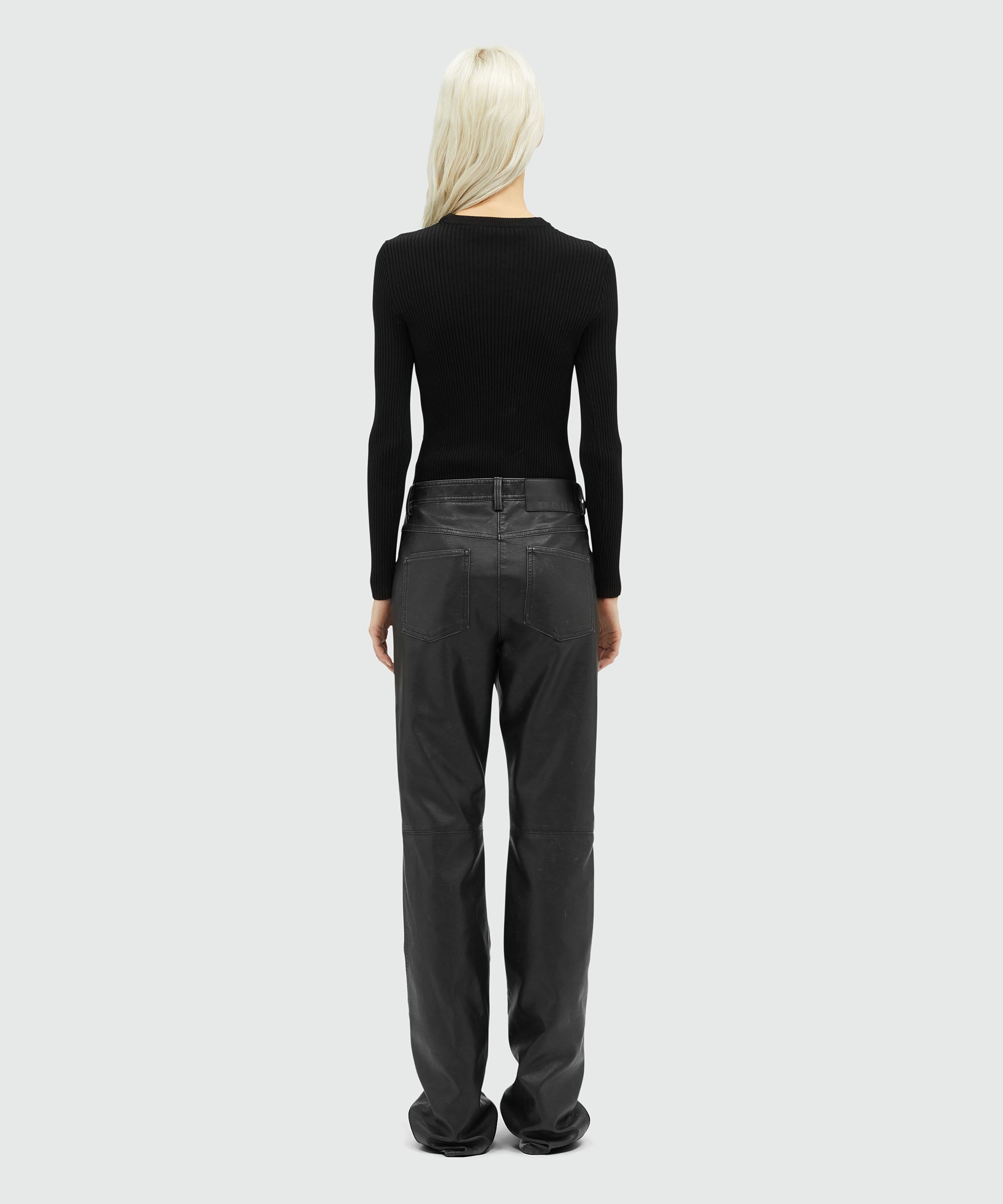 Faux-leather pants - 3