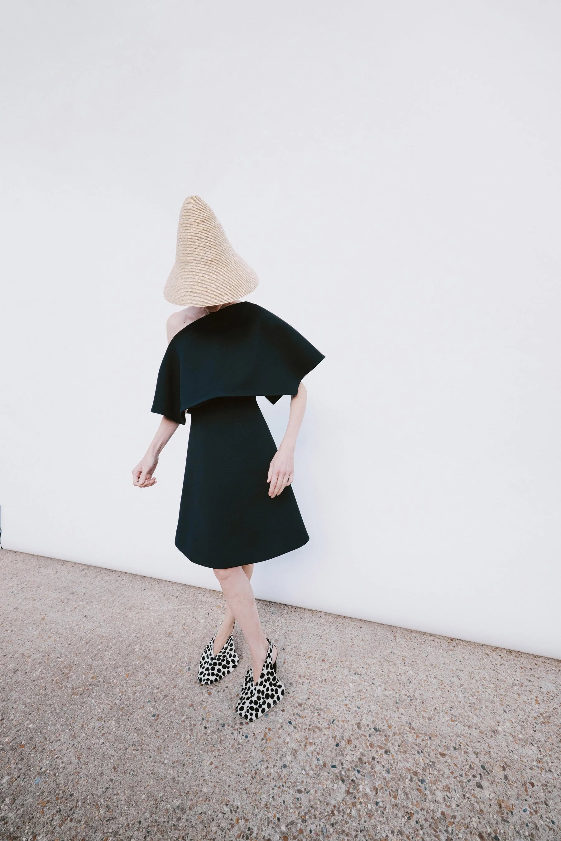 BIG COLLAR DRESS BLACK - 1