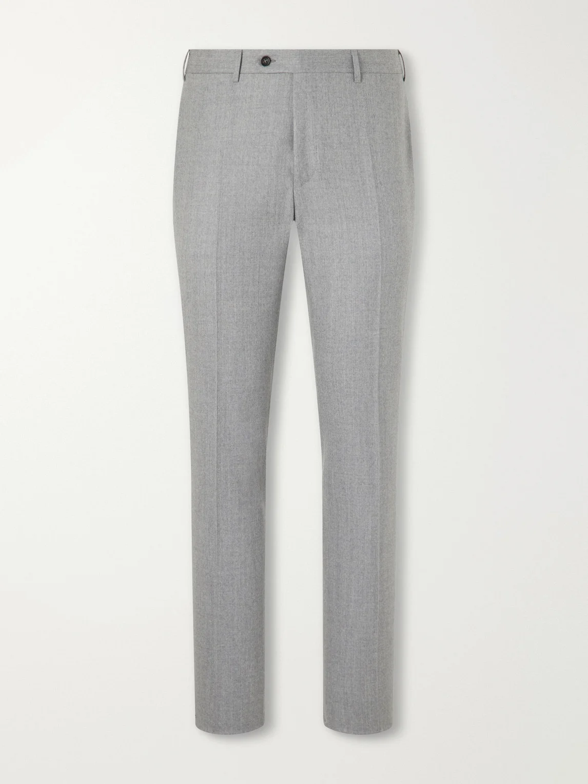 Straight-Leg Wool-Flannel Suit Trousers - 1