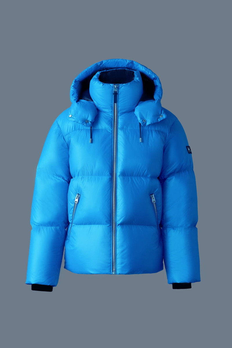 KENT-Z lustrous down jacket with hood 1