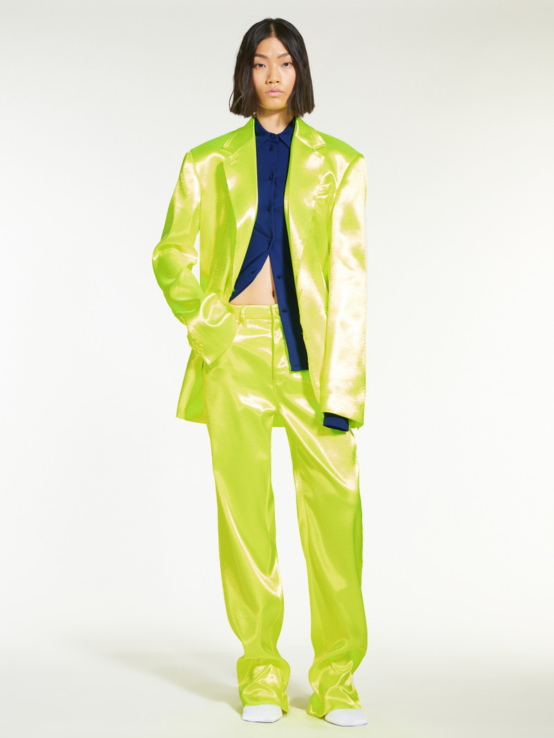 Max Mara EGEMONE Five-pocket trousers in technical duchess satin outlook