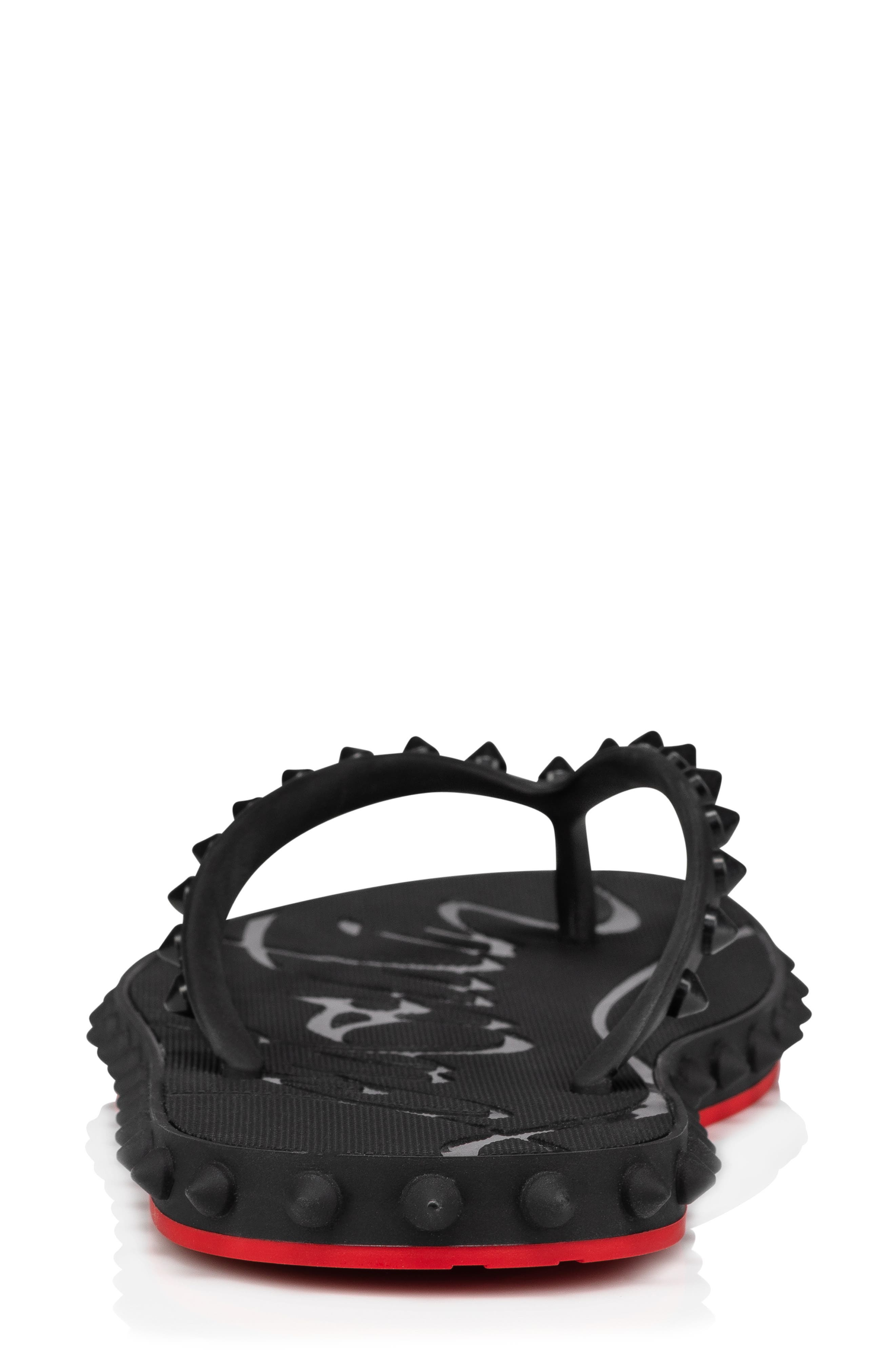 Christian Louboutin Super Loubi Flip Flop in Black at Nordstrom - 5