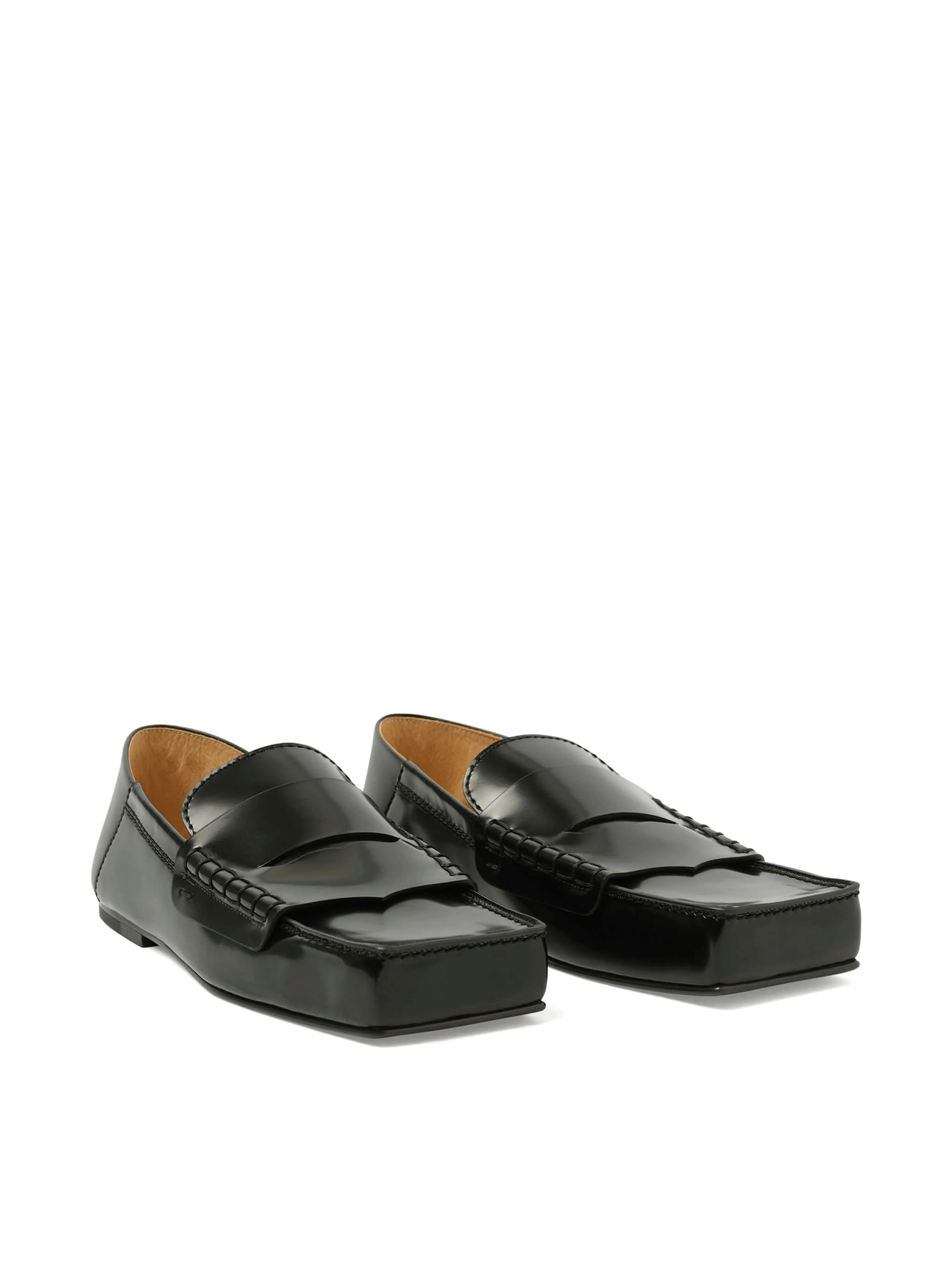 Les Moccasins Carre in Black - 2