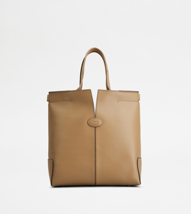 TOD'S DI BAG FOLIO IN LEATHER SMALL - BROWN 1