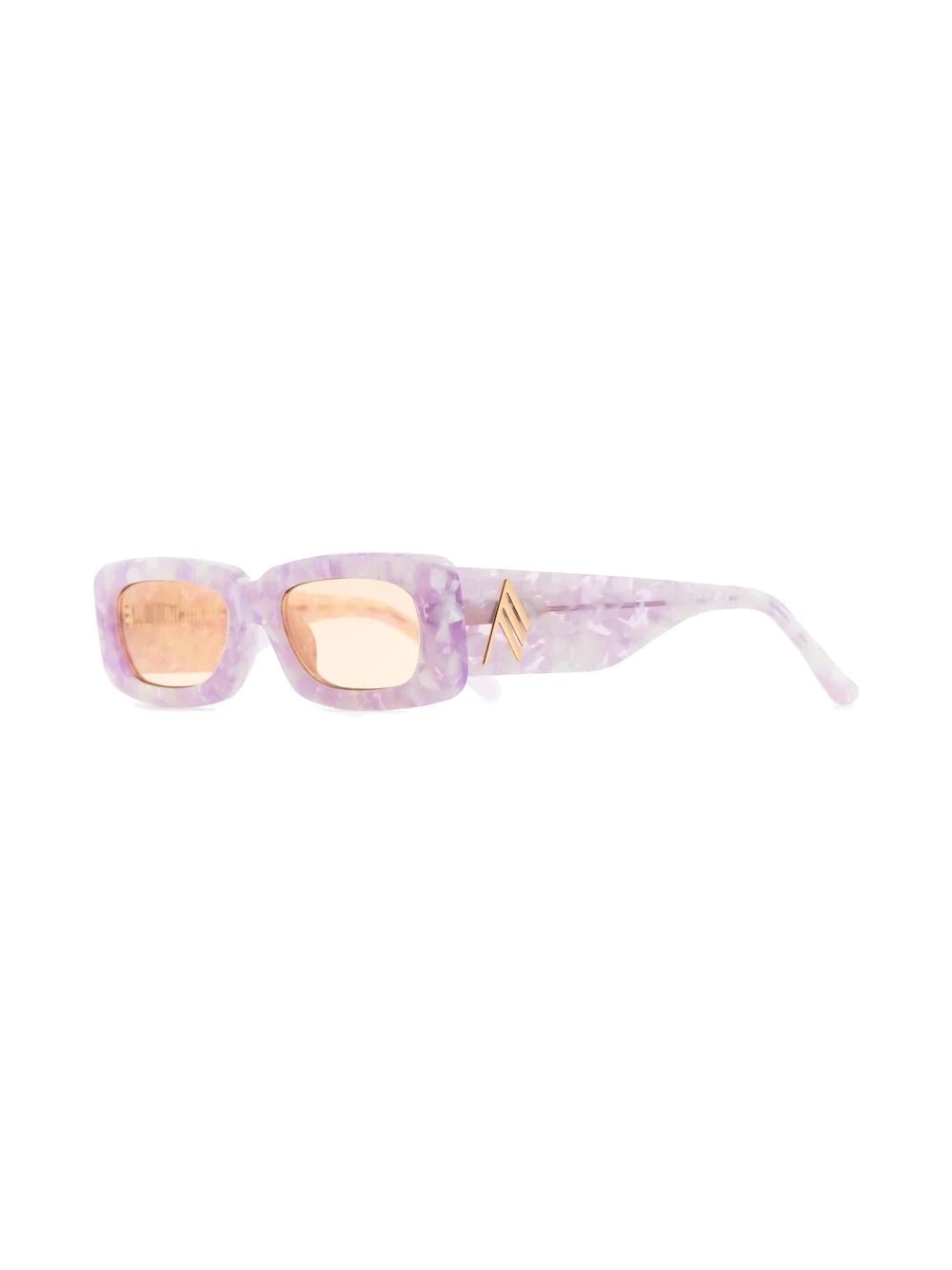 x The Attico Marfa marble-print sunglasses - 2