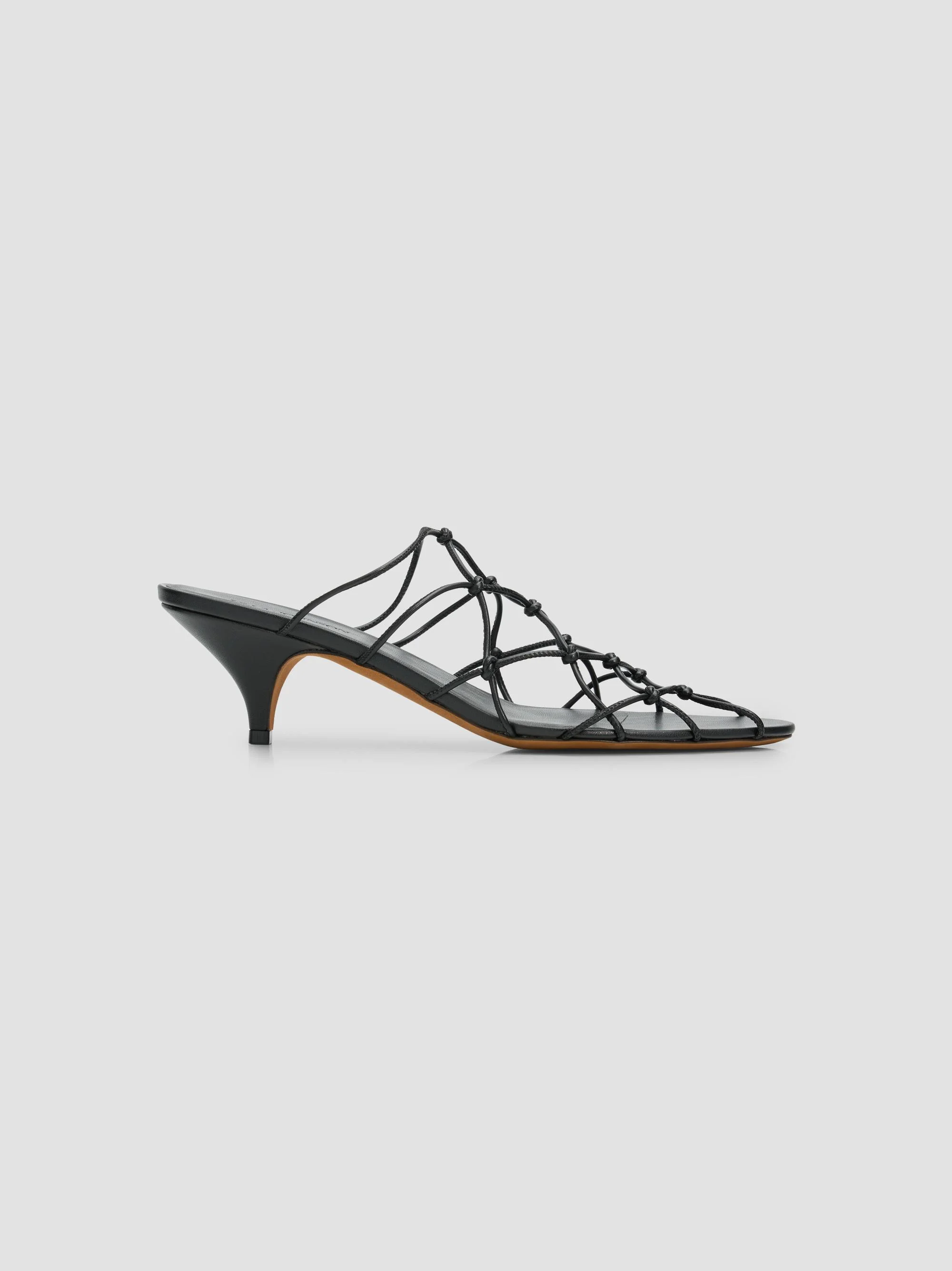 Women's Colette 50MM Knotted Kitten-Heel Mules - Noir - 1