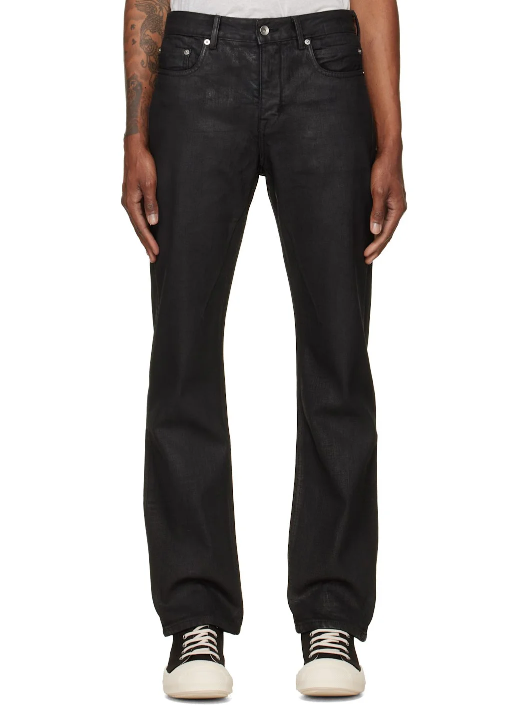 Black Tower Fog Cut Jeans - 1