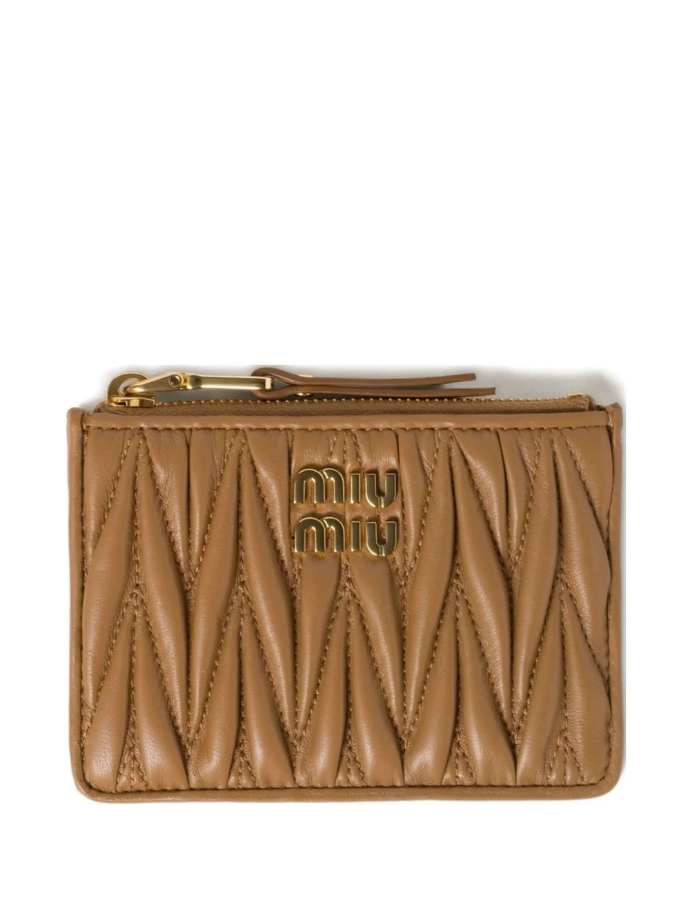 matelassé nappa leather card holder - 1