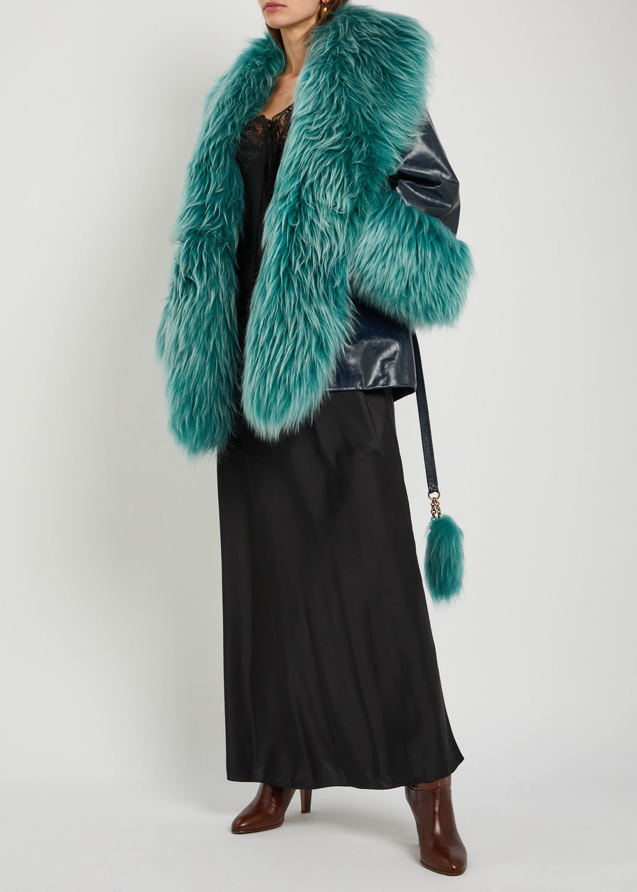 Chloe Shearling-embellished Leather Jacket - 4