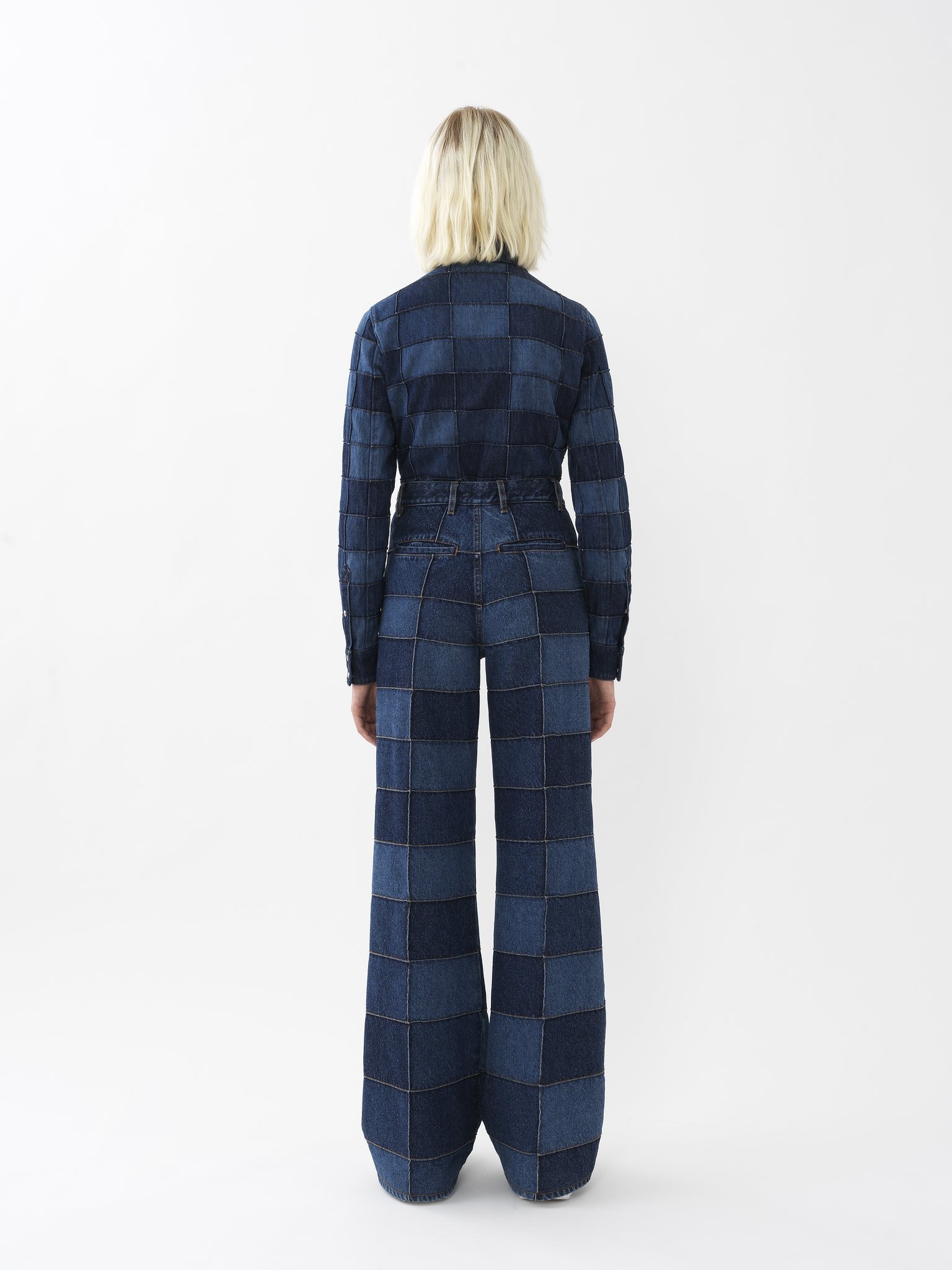 PATCHWORK DENIM SHIRT - 5