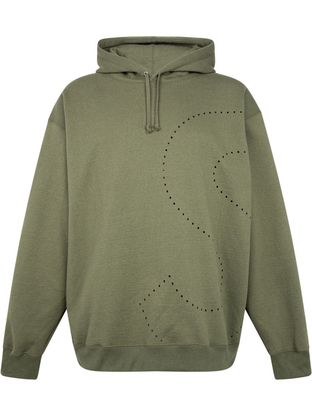 laser cut 'S' logo hoodie - 1