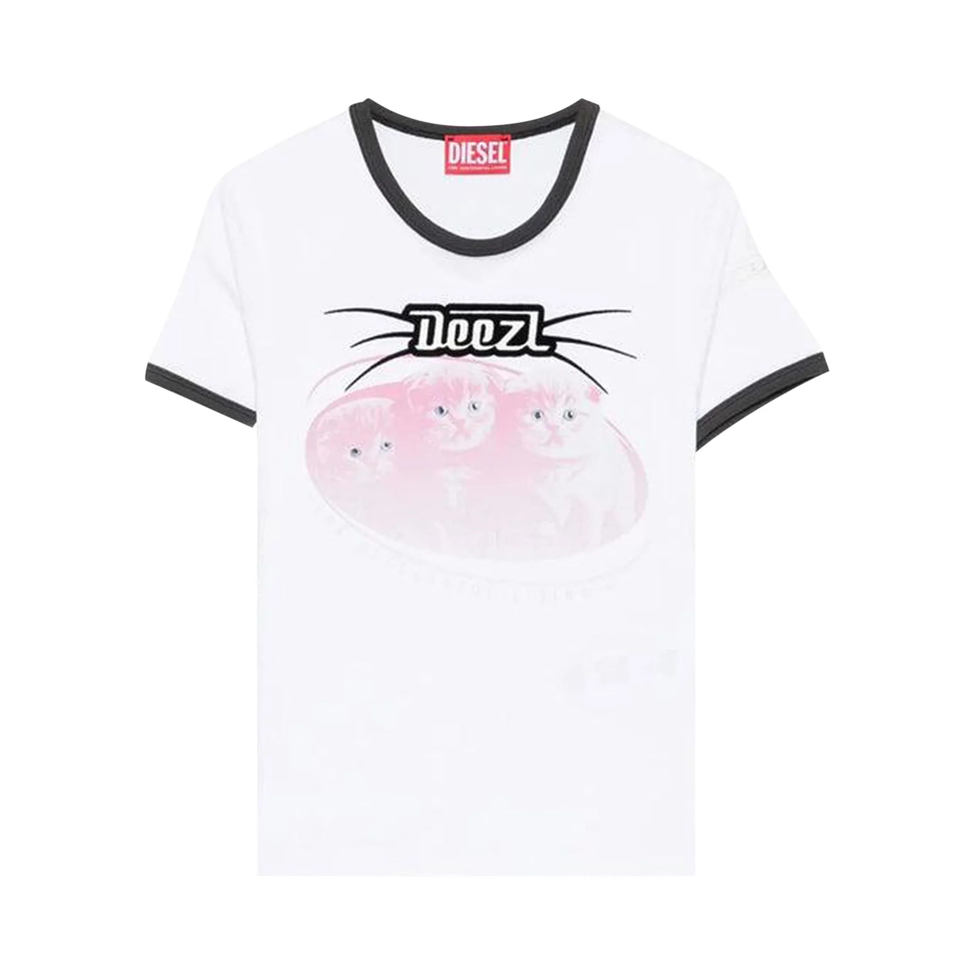 Diesel T-Uncuties-Long-R13 T-Shirt 'White' - 1