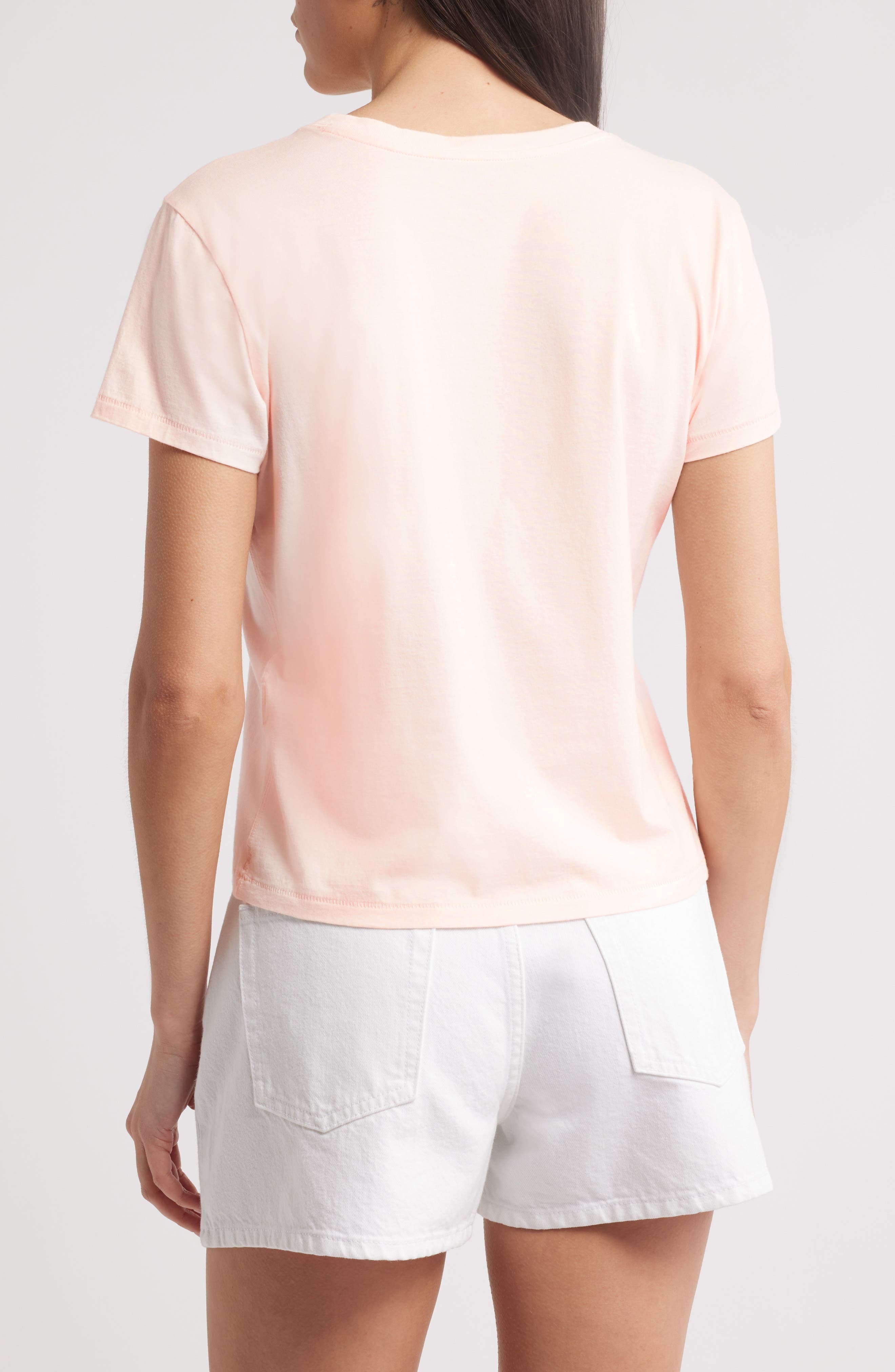 FRAME Baby Tee in Light Pink at Nordstrom - 2