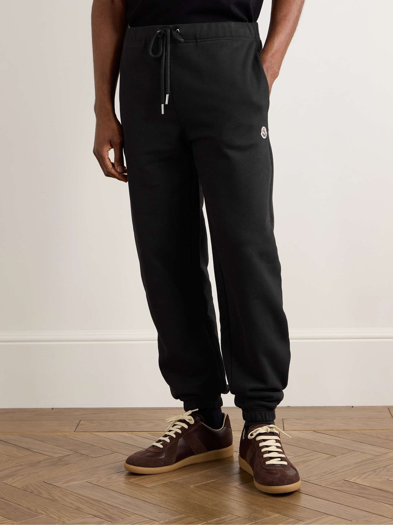Tapered Logo-Appliquéd Cotton-Jersey Sweatpants - 3