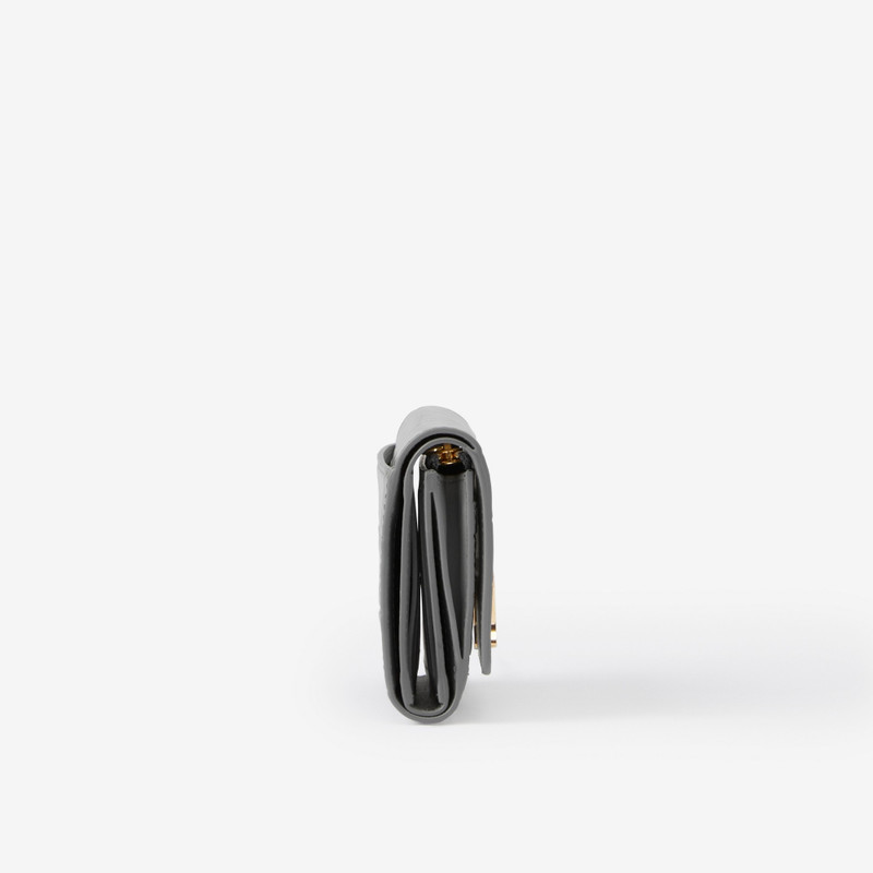 Burberry Embossed Leather TB Compact Wallet outlook