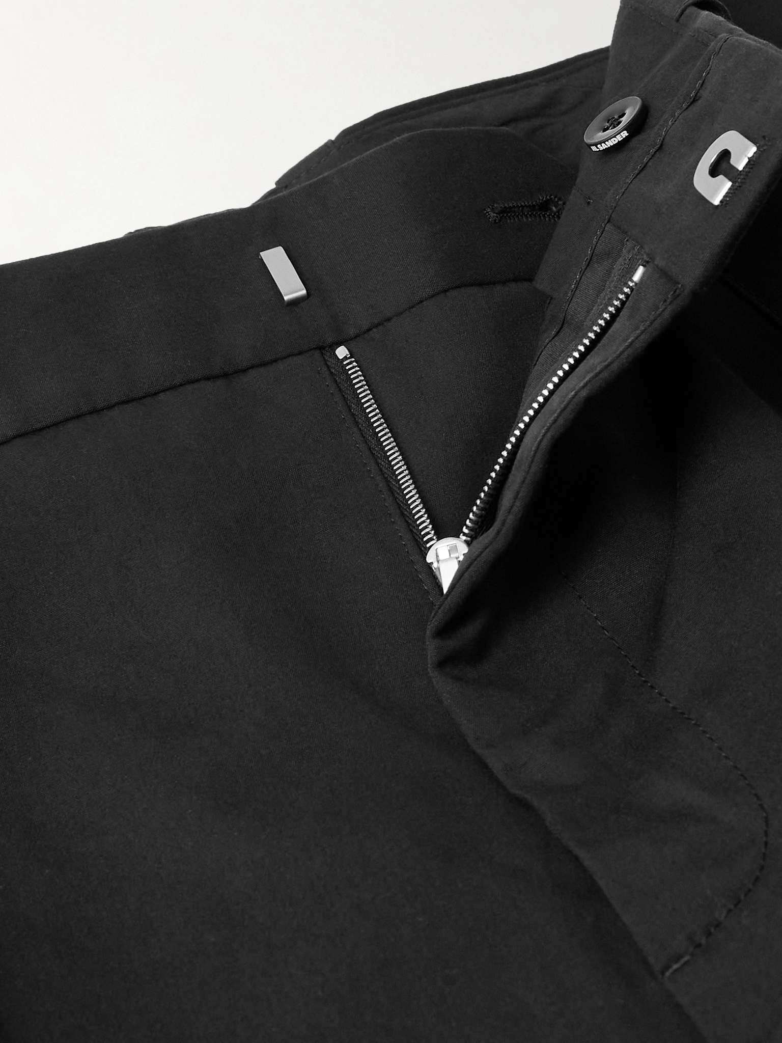 Cropped Straight-Leg Belted Cotton and Silk-Blend Poplin Trousers - 6