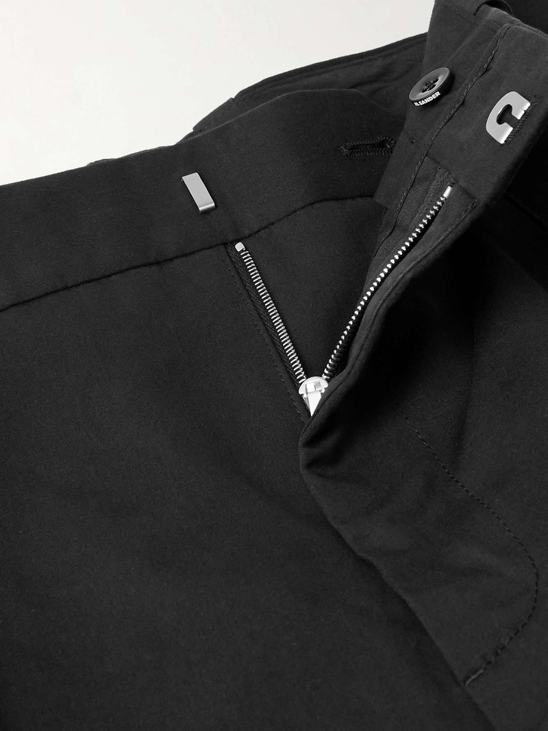 Cropped Straight-Leg Belted Cotton and Silk-Blend Poplin Trousers 6
