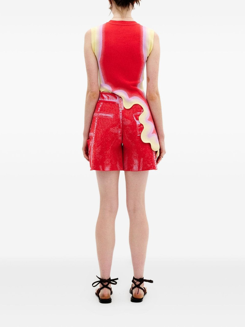 Heather fake-cargo-print shorts 3