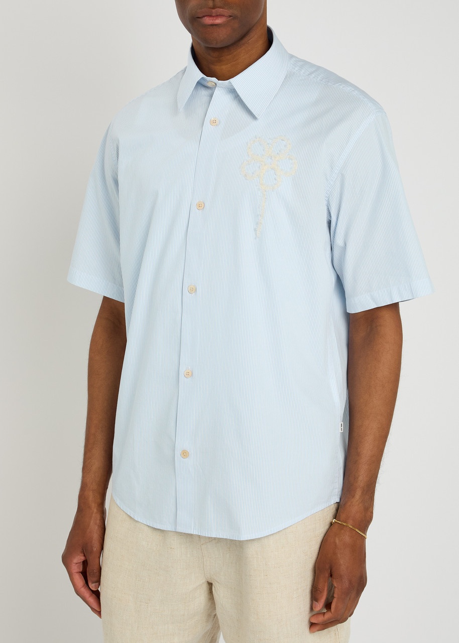 NN07 Freddy Floral-appliquéd Cotton Shirt - 2
