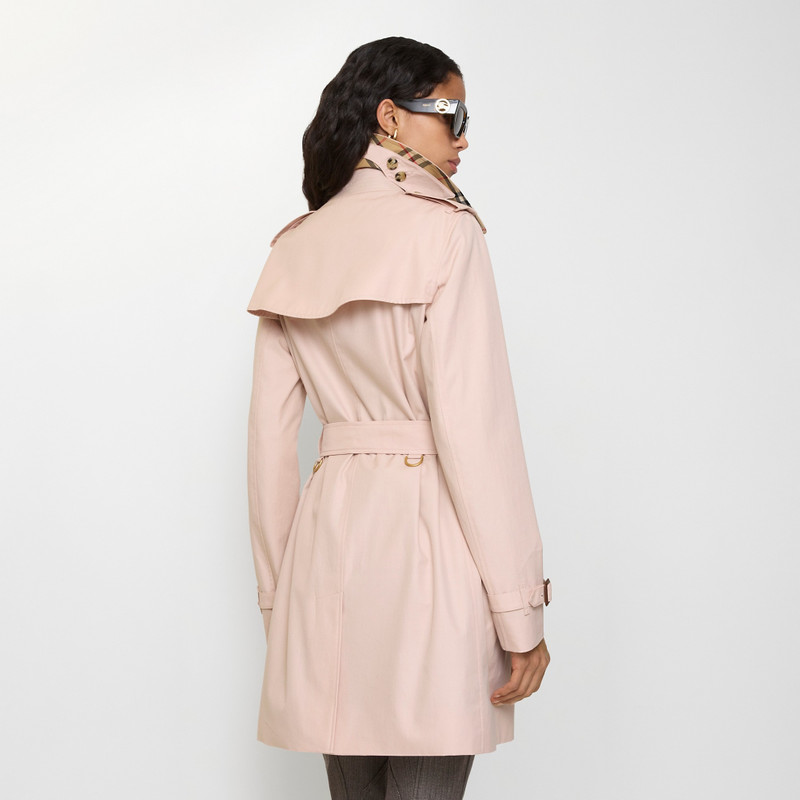 Short Tropical Gabardine Kensington Trench Coat 5