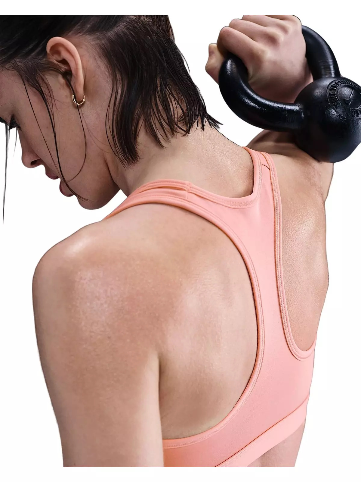 Women's Swoosh Medium Support Padded Sports Bra - Pink - 2