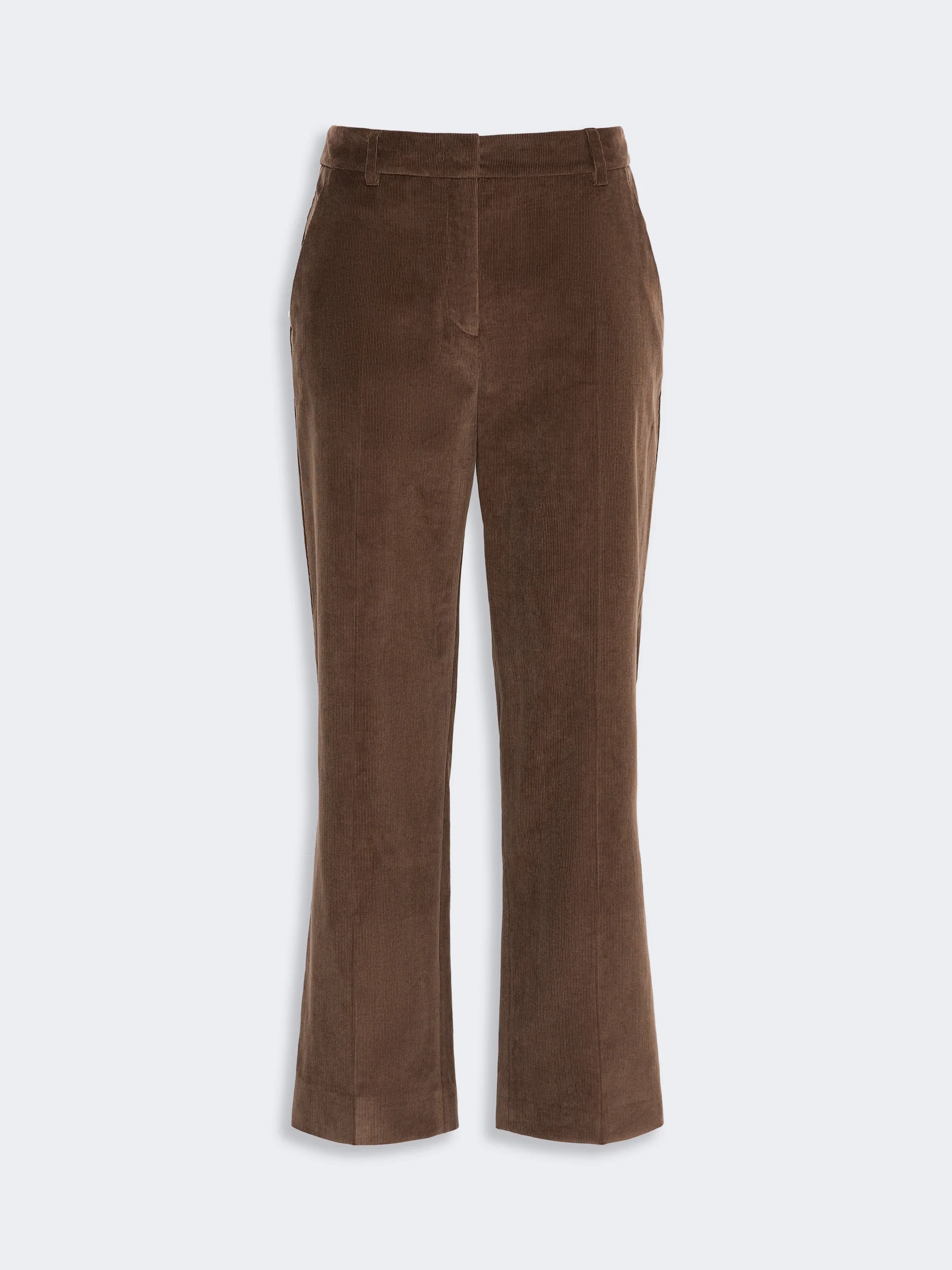 MARRUCA Cotton velvet cropped trousers - BROWN - 1