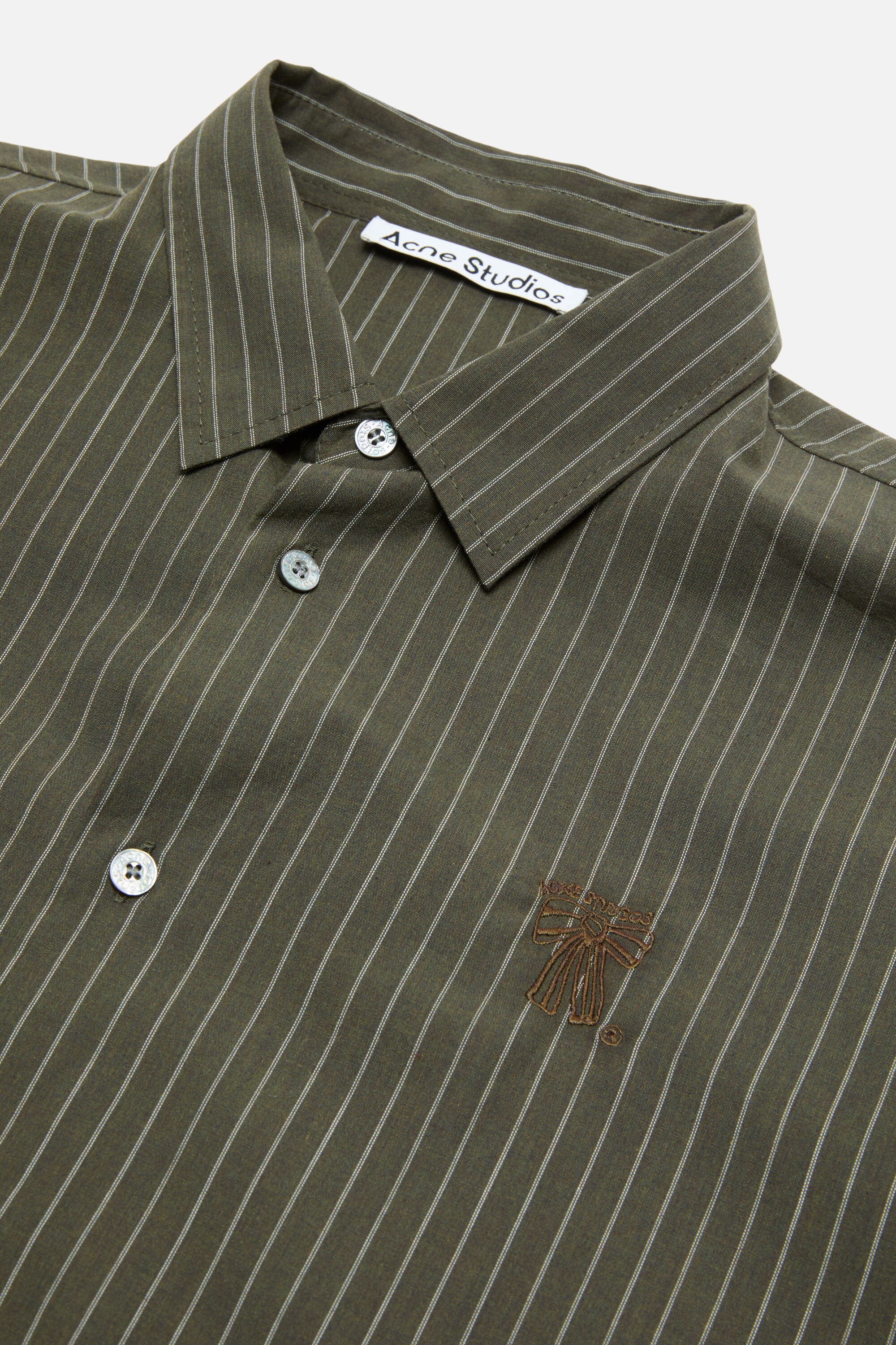 Button-up shirt - Green melange - 5