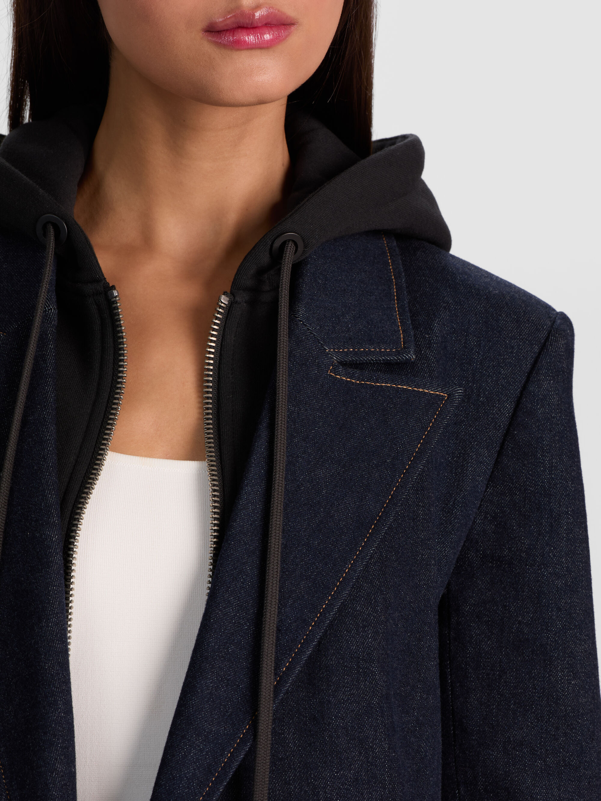 JORDAN DENIM BLAZER WITH REMOVABLE HOODIE - 5